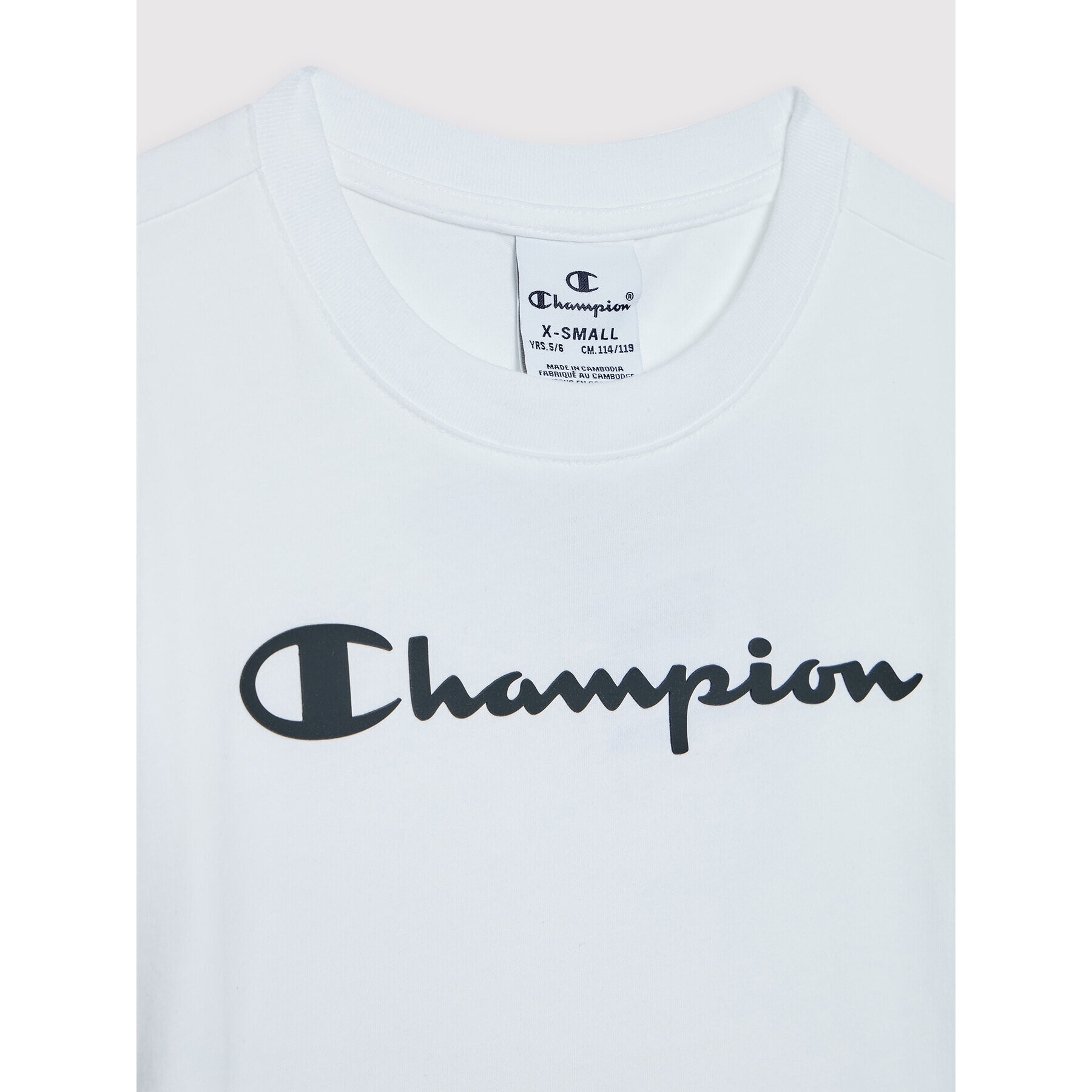 Champion Тишърт 404327 Бял Regular Fit - Pepit.bg