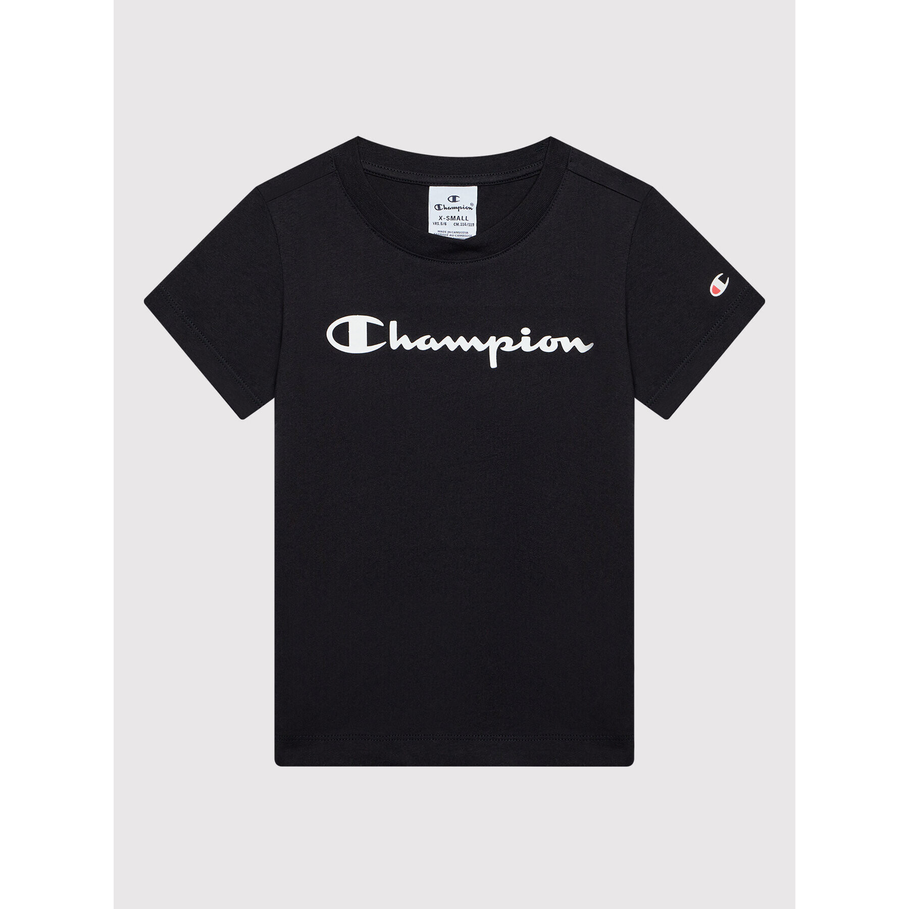 Champion Тишърт 404327 Черен Regular Fit - Pepit.bg