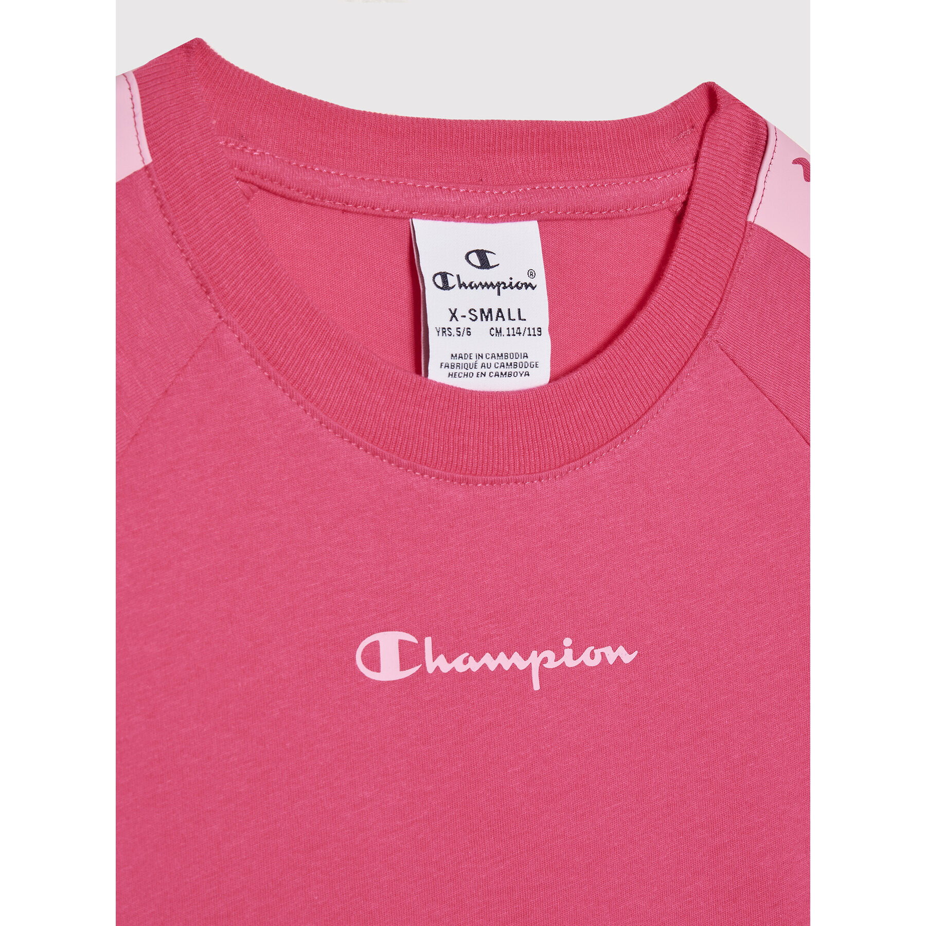 Champion Тишърт 404358 Розов Regular Fit - Pepit.bg