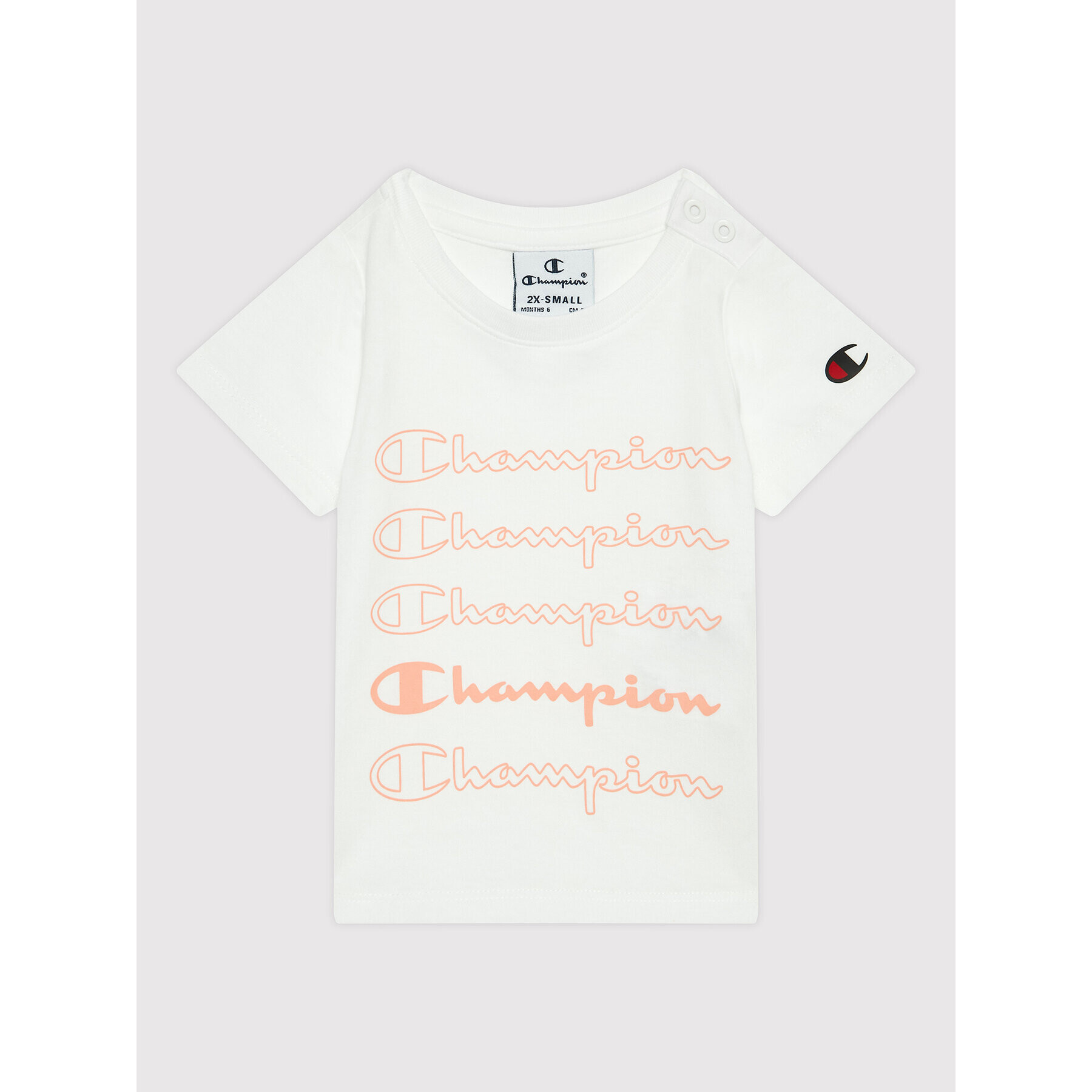 Champion Тишърт 404389 Бял Regular Fit - Pepit.bg