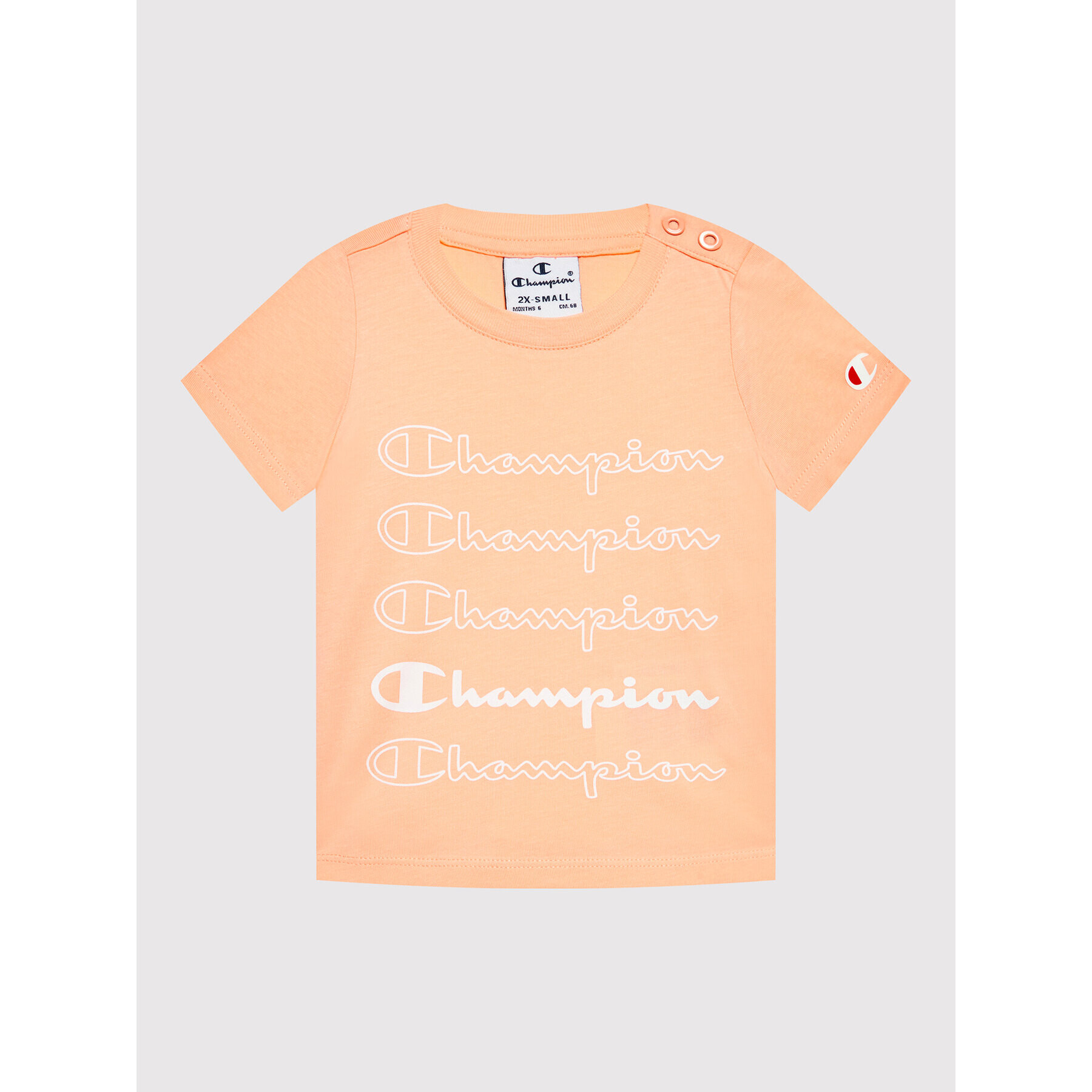 Champion Тишърт 404389 Оранжев Regular Fit - Pepit.bg