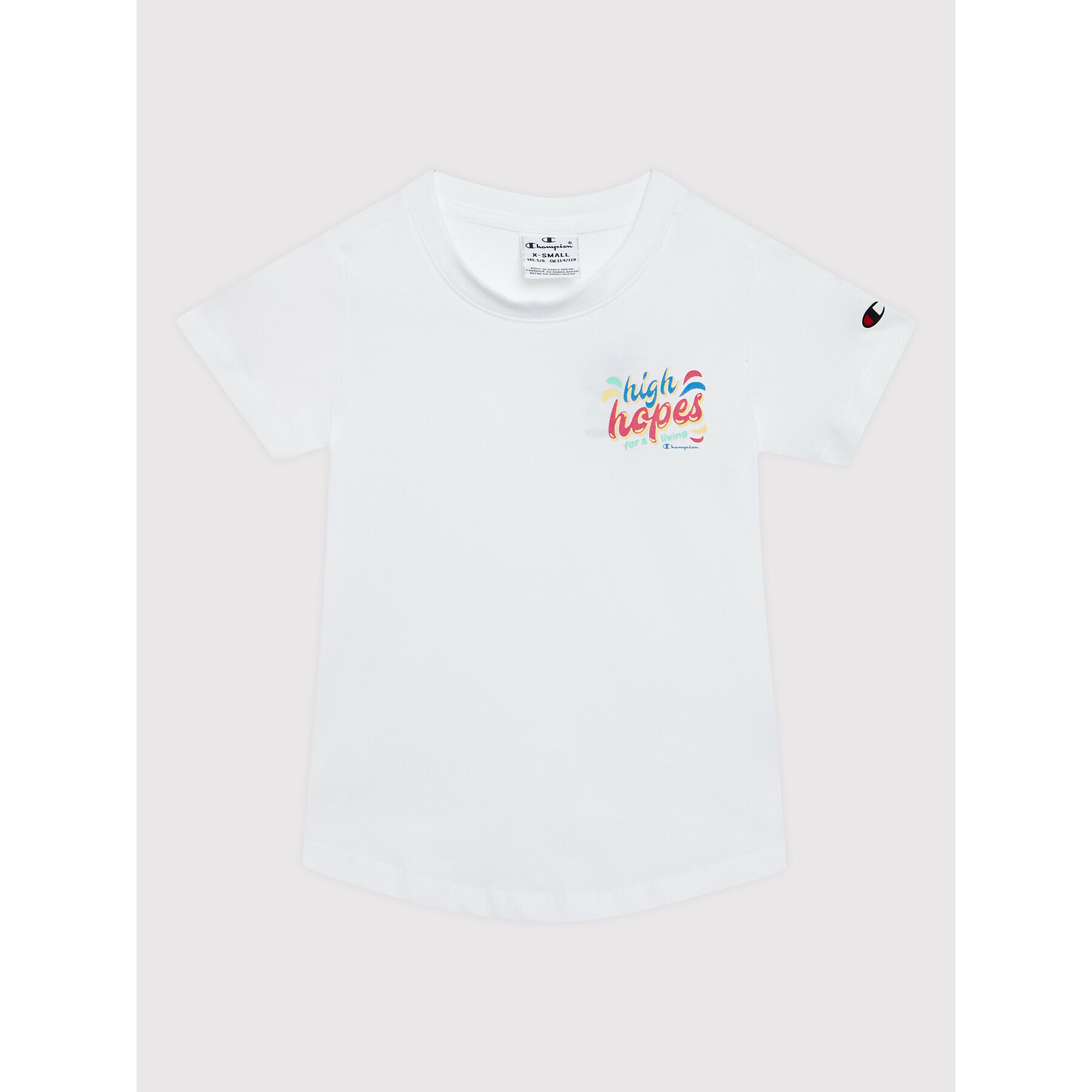 Champion Тишърт 404399 Бял Regular Fit - Pepit.bg