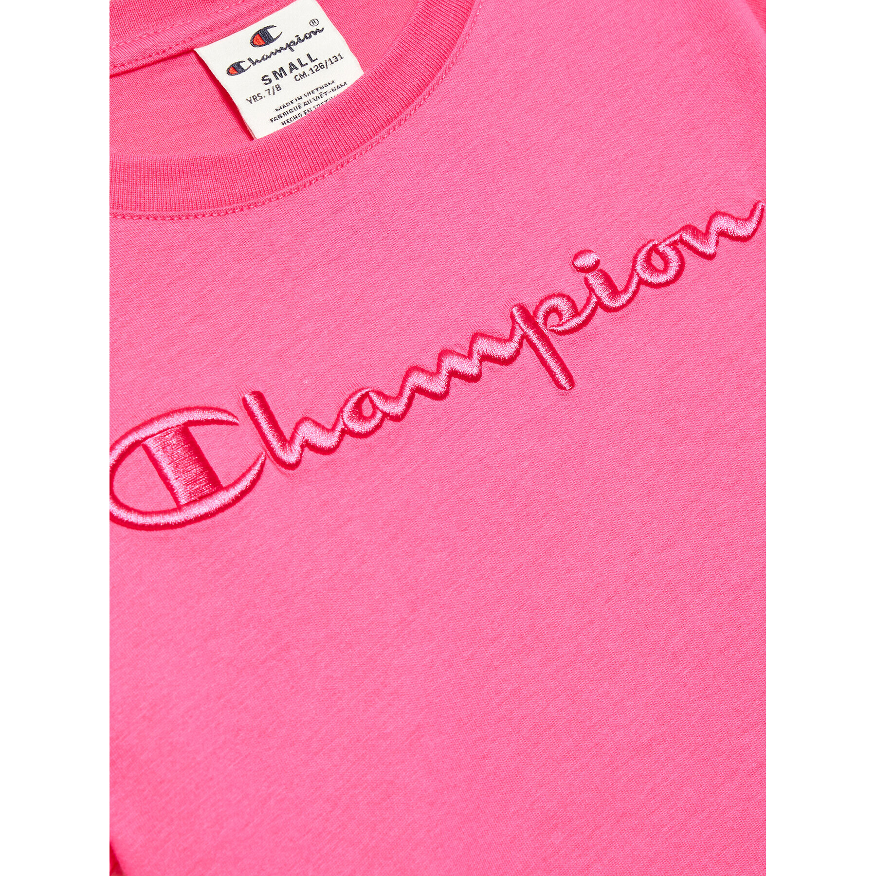 Champion Тишърт 404632 Розов Regular Fit - Pepit.bg