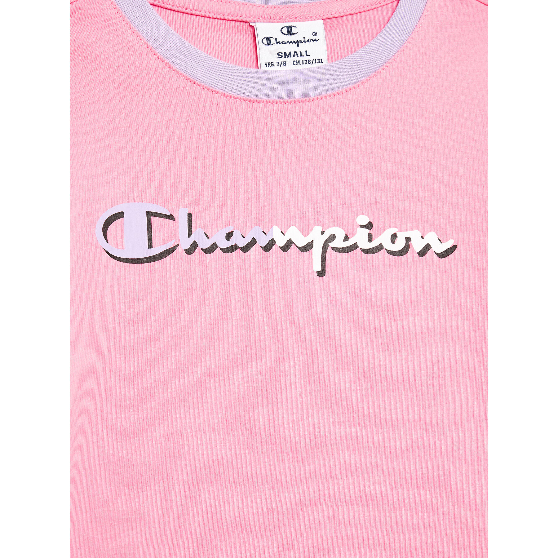 Champion Тишърт 404670 Розов Regular Fit - Pepit.bg