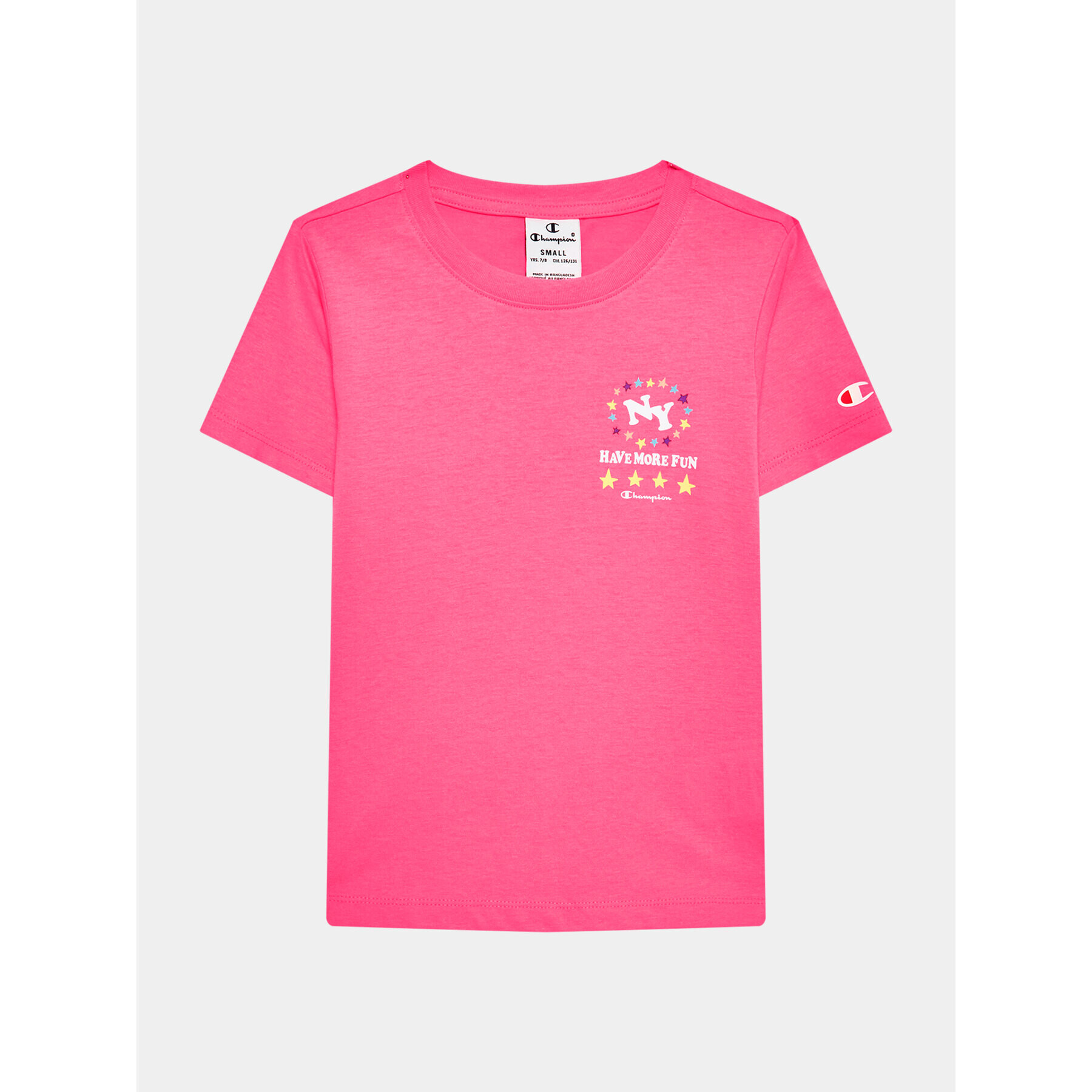 Champion Тишърт 404681 Розов Regular Fit - Pepit.bg