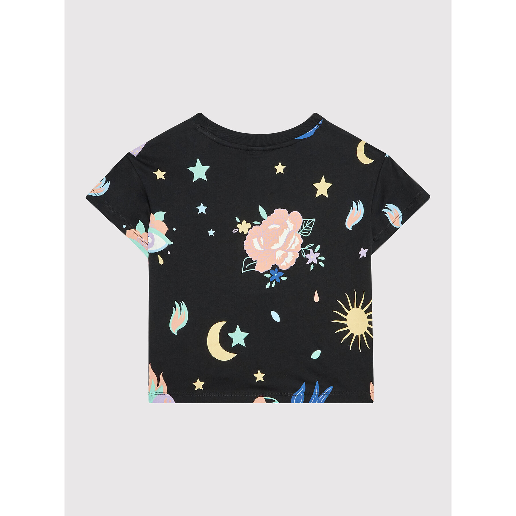 Champion Тишърт All-Over Colourful Print 404400 Черен Custom Fit - Pepit.bg