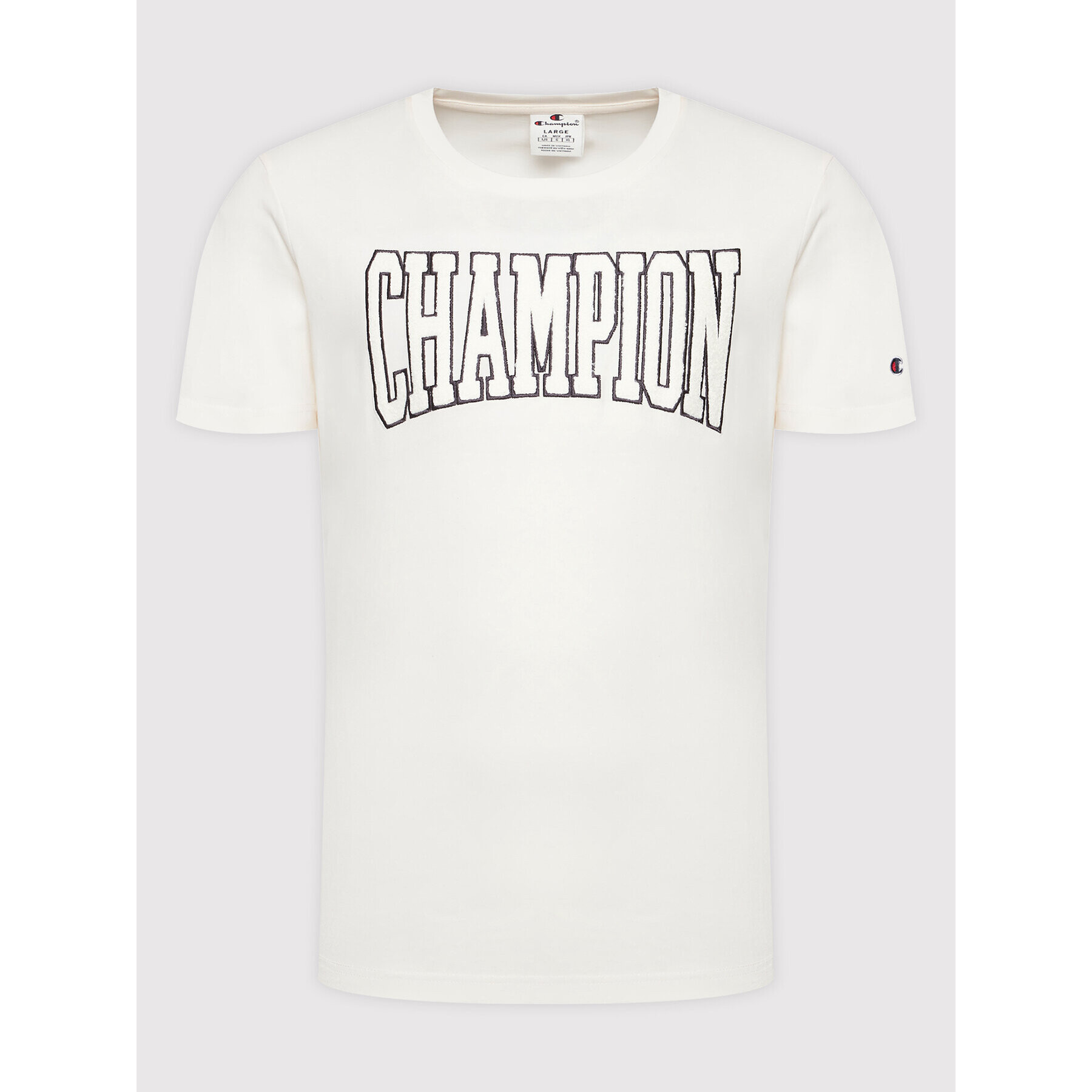 Champion Тишърт Athletic 217172 Бежов Regular Fit - Pepit.bg