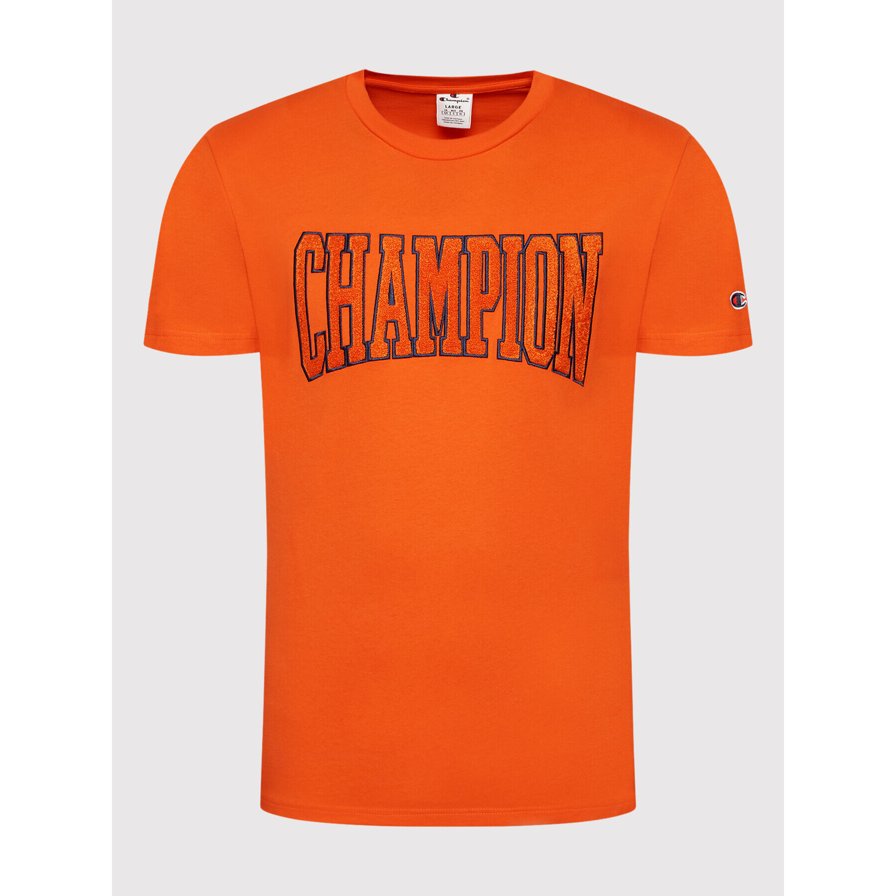 Champion Тишърт Athletic 217172 Оранжев Custom Fit - Pepit.bg