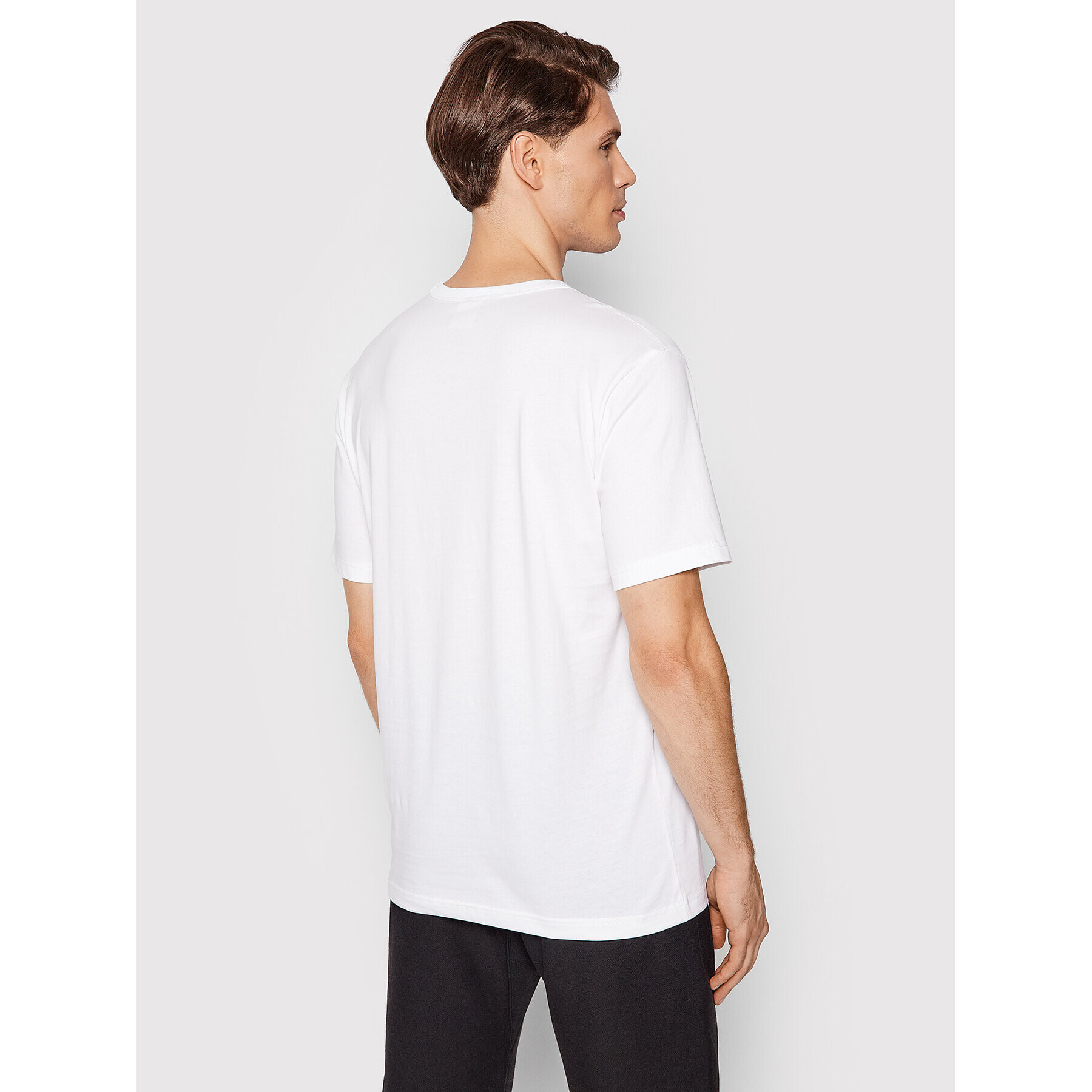 Champion Тишърт Big Script Logo 216547 Бял Regular Fit - Pepit.bg