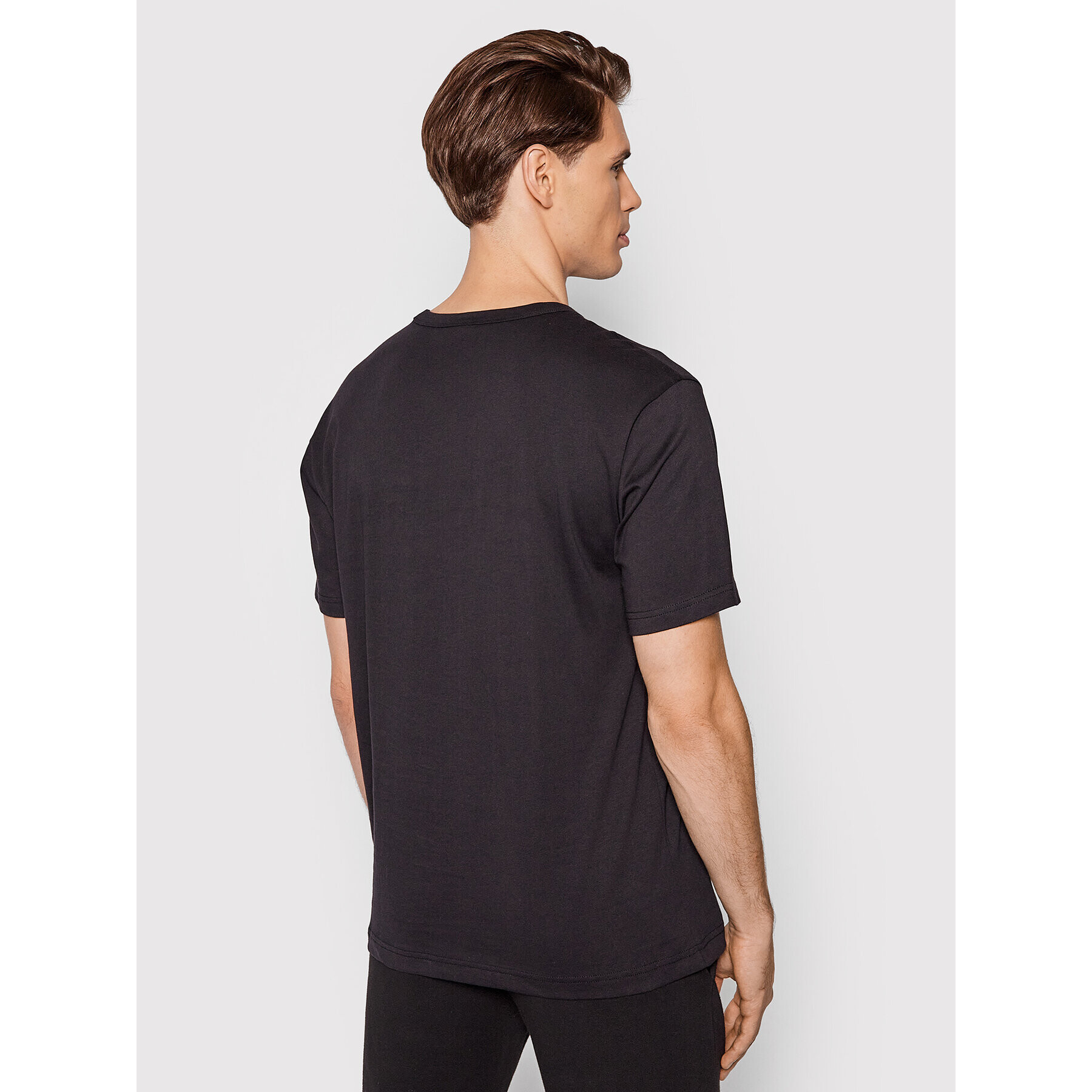 Champion Тишърт Big Script Logo 216547 Черен Comfort Fit - Pepit.bg