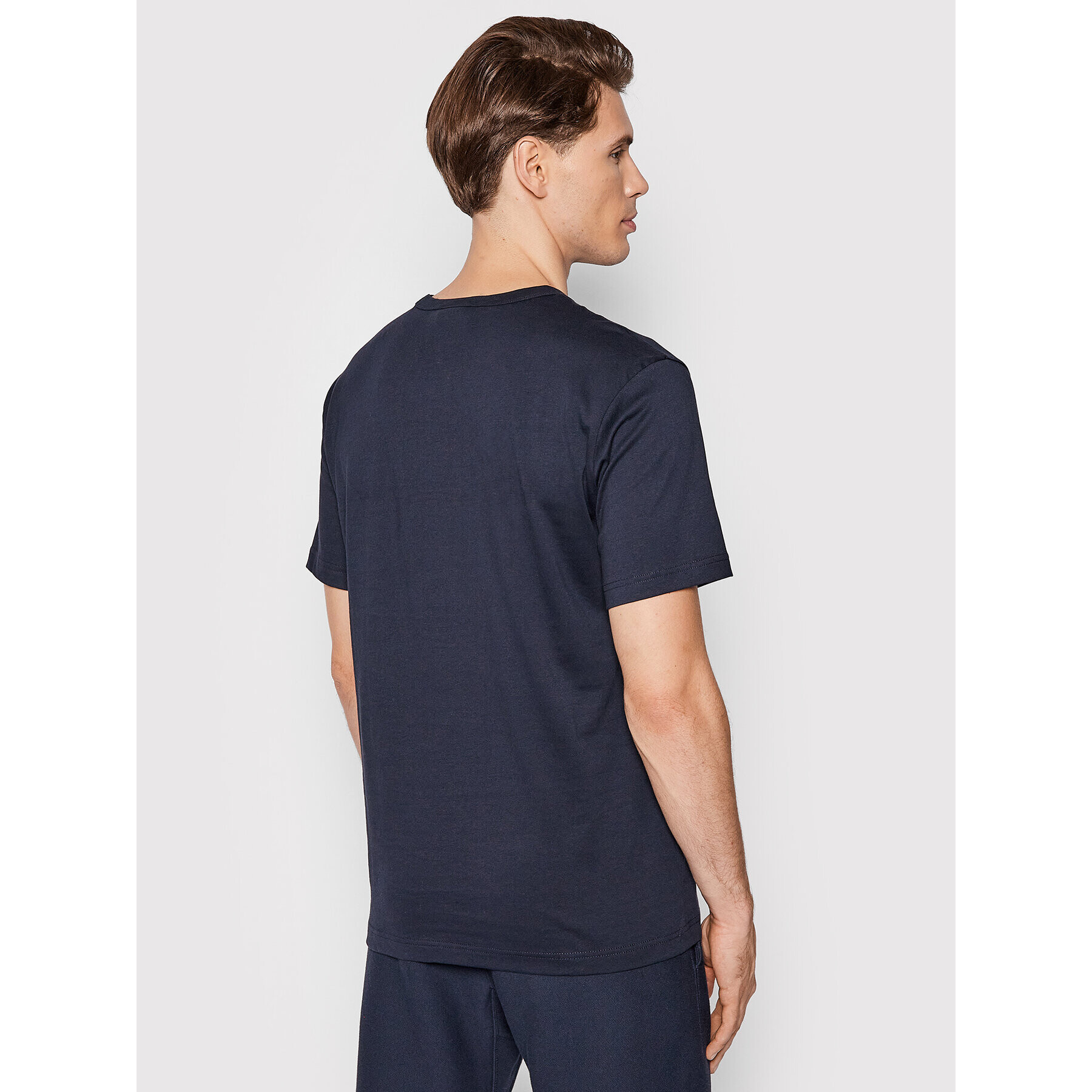 Champion Тишърт Big Script Logo 216547 Тъмносин Regular Fit - Pepit.bg