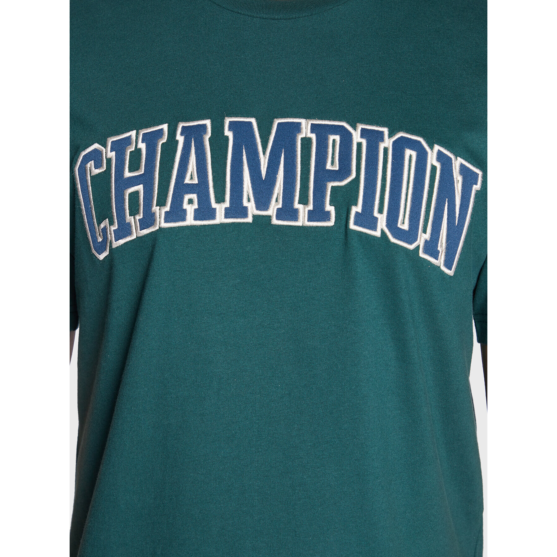 Champion Тишърт Bookstore Logo 217882 Зелен Regular Fit - Pepit.bg