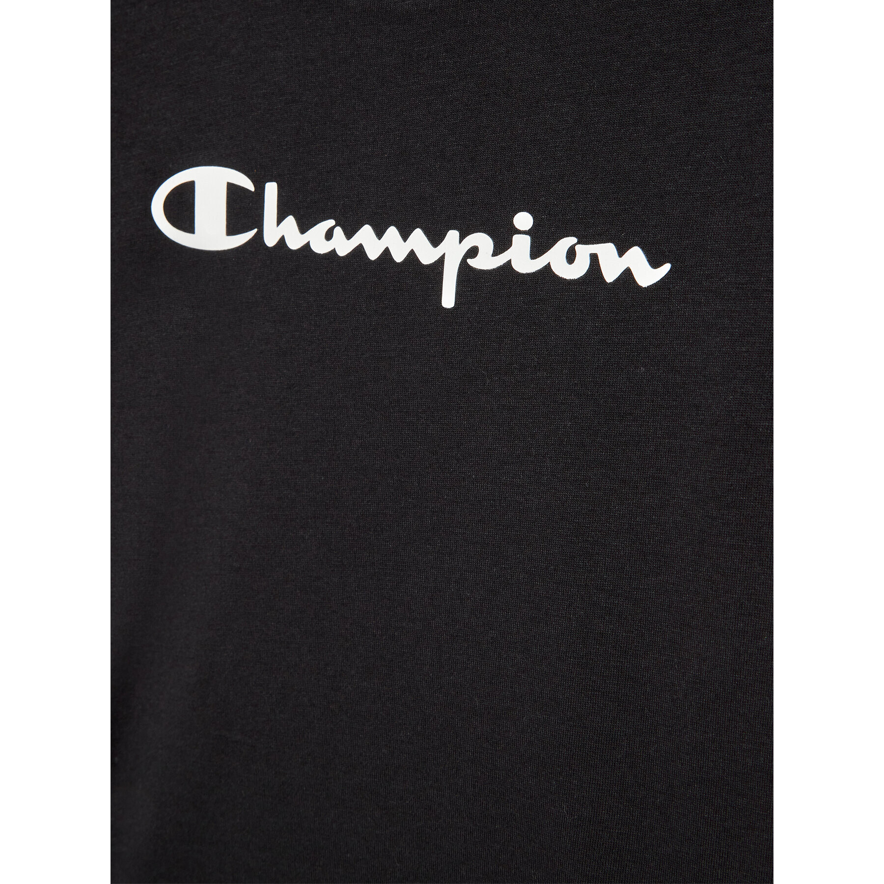 Champion Тишърт Contrast Script Logo 404541 Черен Regular Fit - Pepit.bg