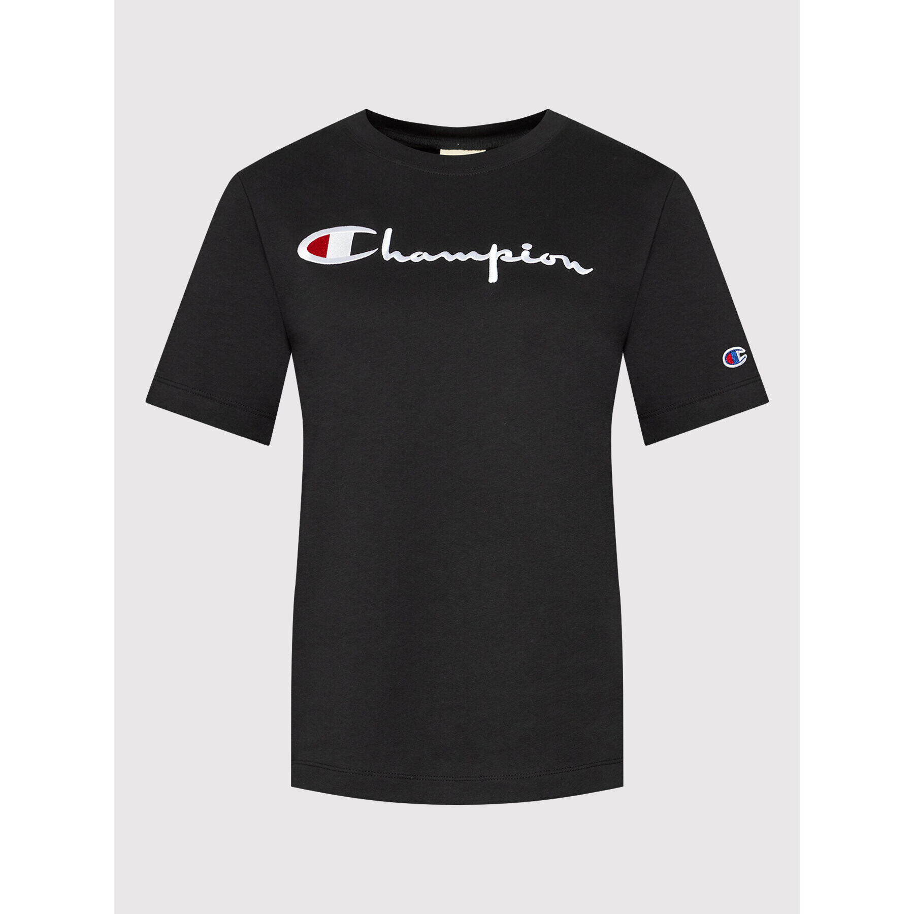 Champion Тишърт Crewneck 115108 Черен Relaxed Fit - Pepit.bg