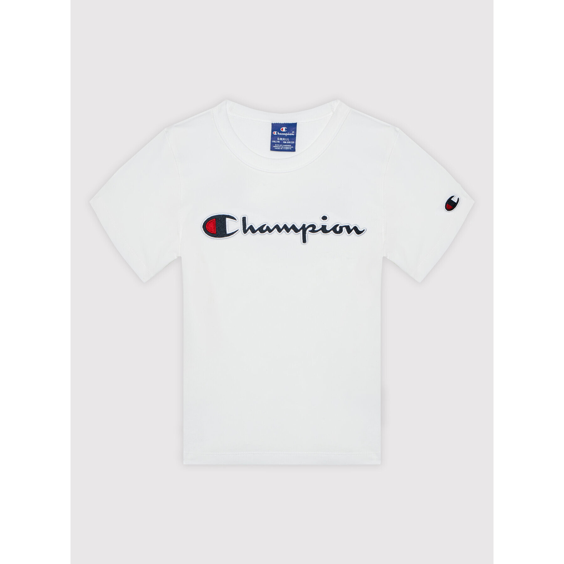 Champion Тишърт Crewneck 404231 Бял Regular Fit - Pepit.bg