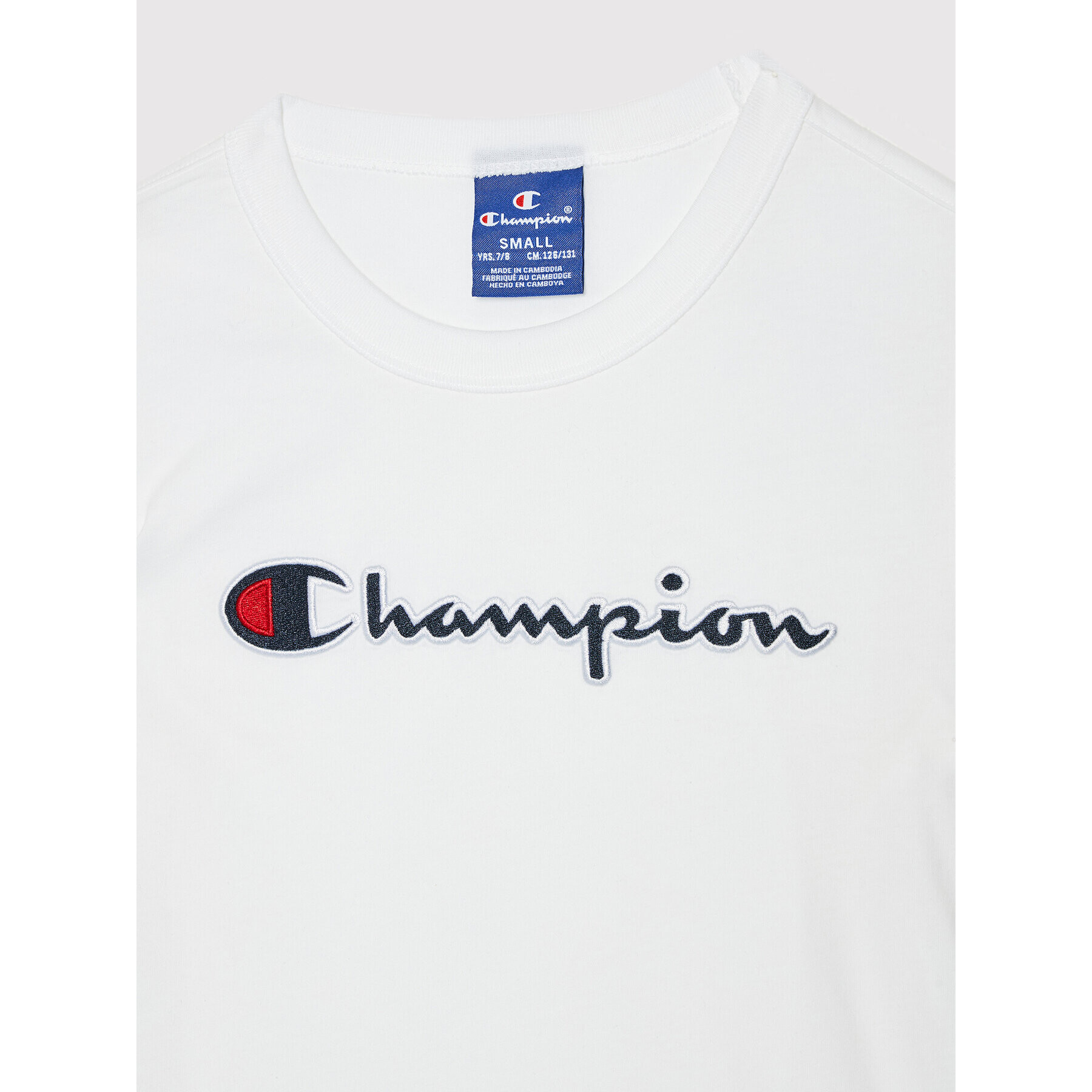 Champion Тишърт Crewneck 404231 Бял Regular Fit - Pepit.bg