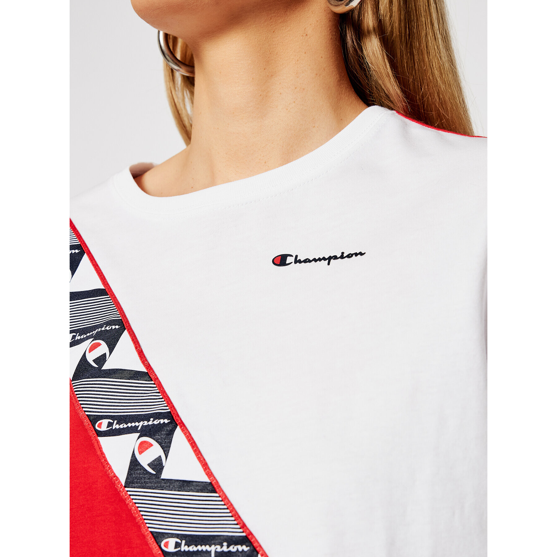 Champion Тишърт Croptop 112767 Червен Custom Fit - Pepit.bg