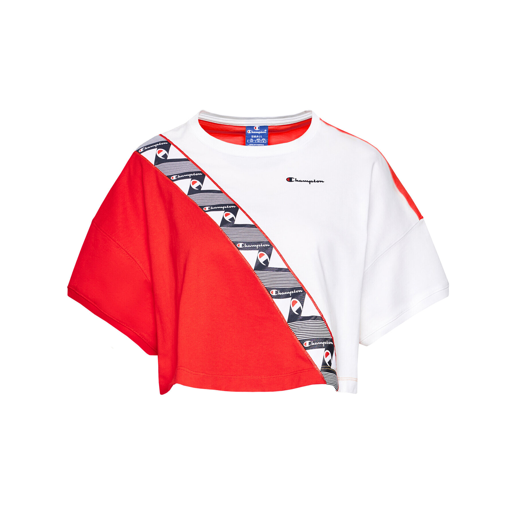 Champion Тишърт Croptop 112767 Червен Custom Fit - Pepit.bg