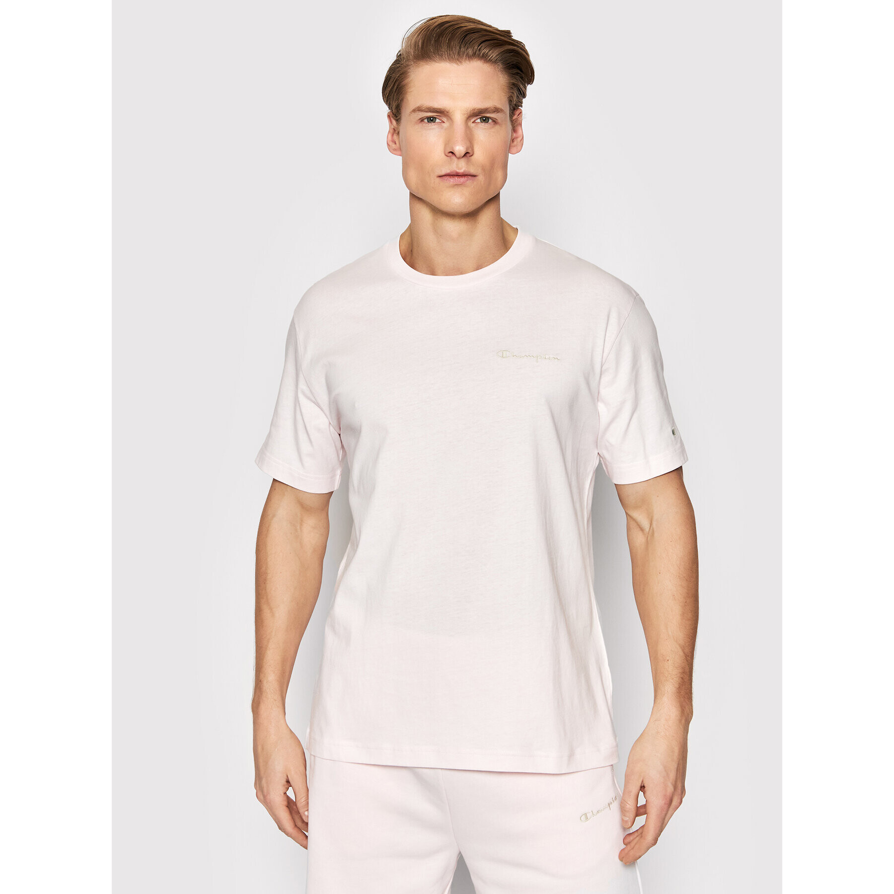 Champion Тишърт Eco-Future 217406 Розов Custom Fit - Pepit.bg