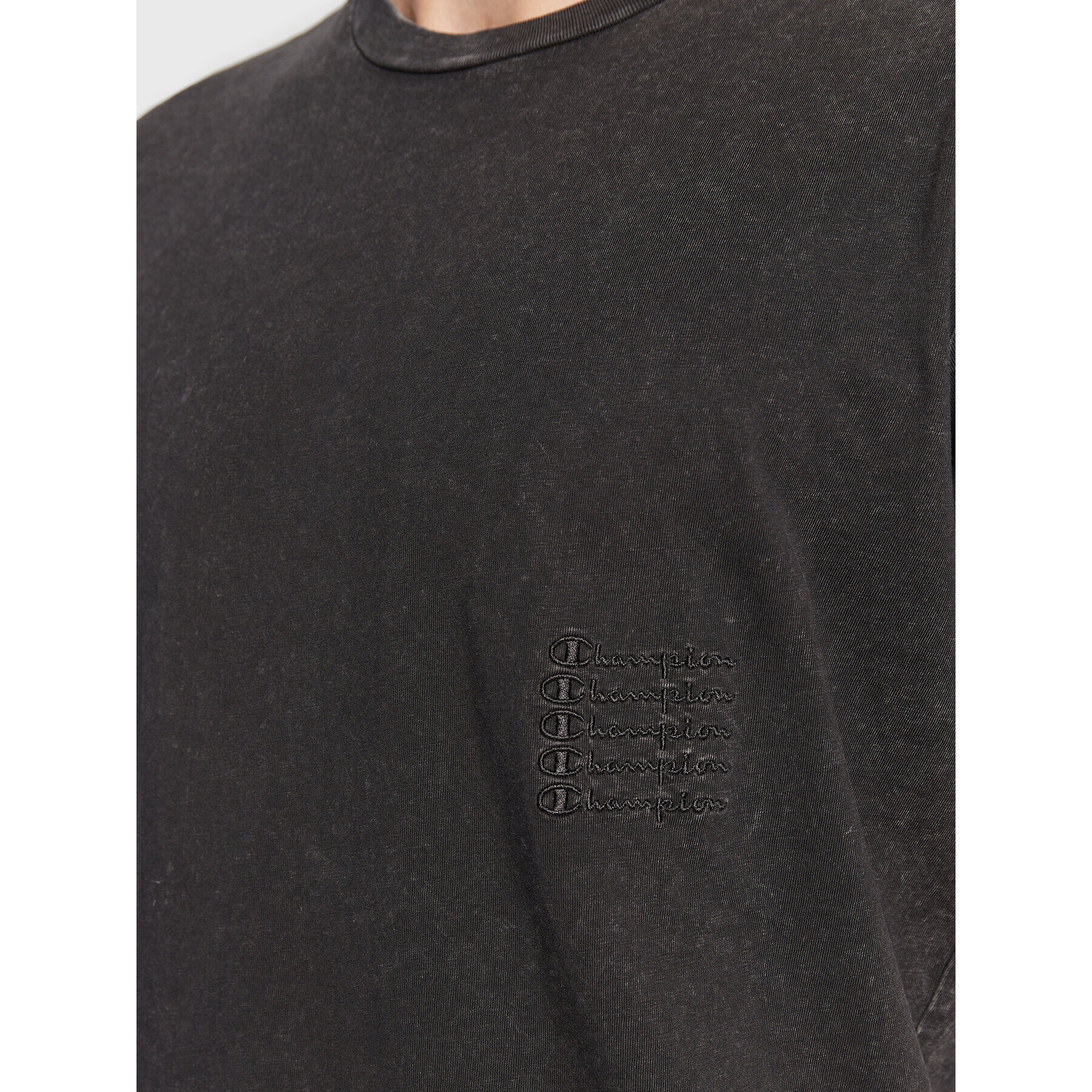 Champion Тишърт Ice-Dyed 217897 Черен Regular Fit - Pepit.bg