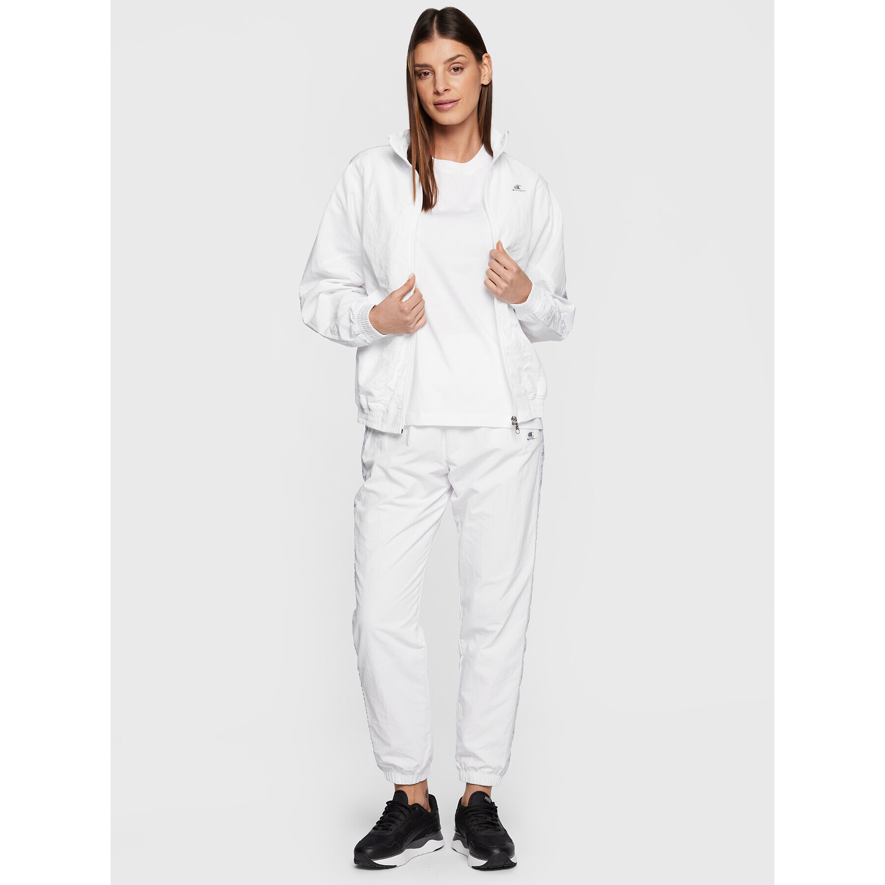 Champion Тишърт Logo 115498 Бял Regular Fit - Pepit.bg