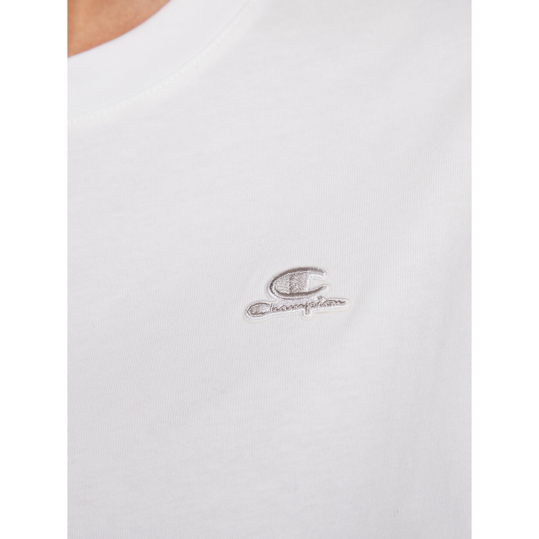Champion Тишърт Logo 115498 Бял Regular Fit - Pepit.bg