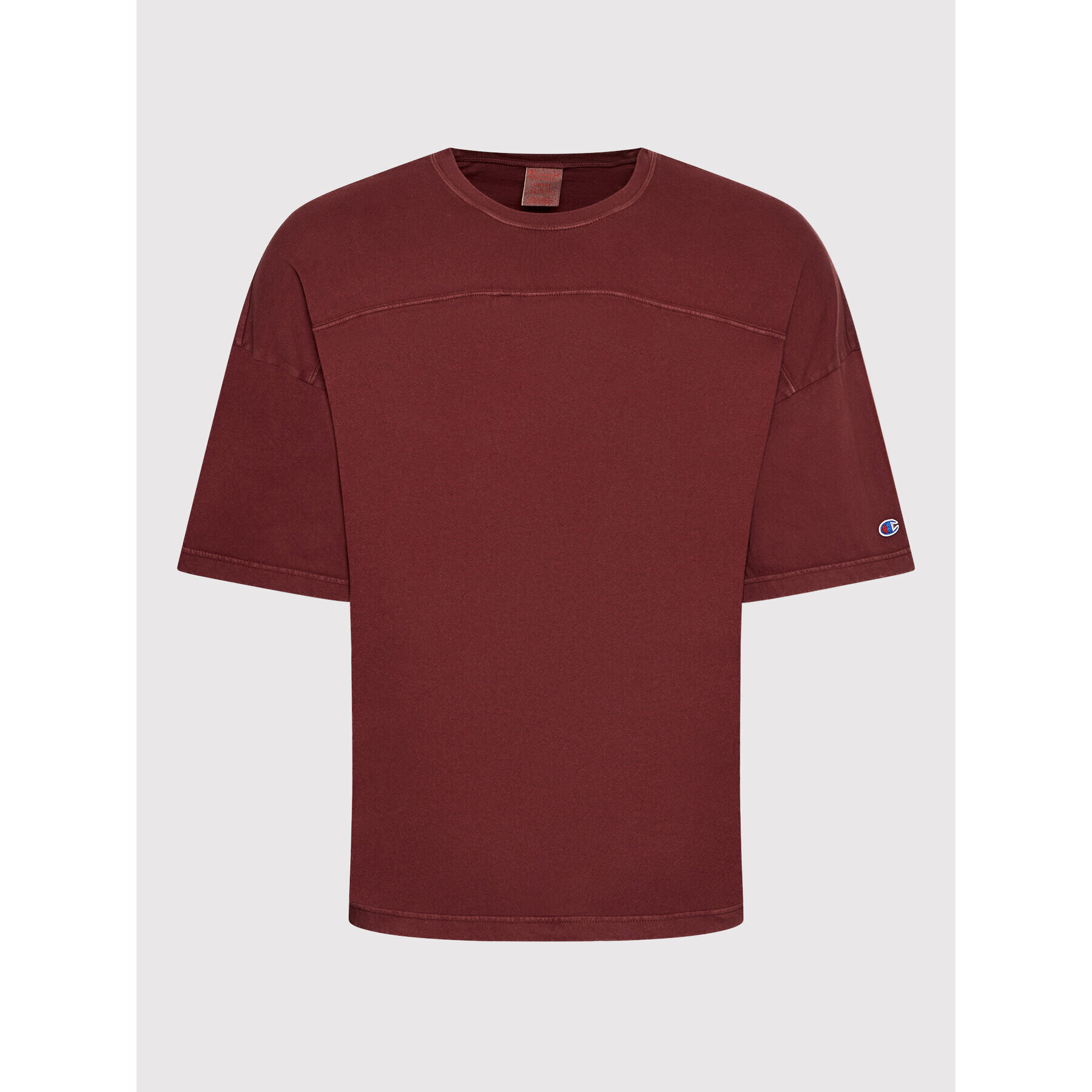 Champion Тишърт Logo 216492 Бордо Relaxed Fit - Pepit.bg