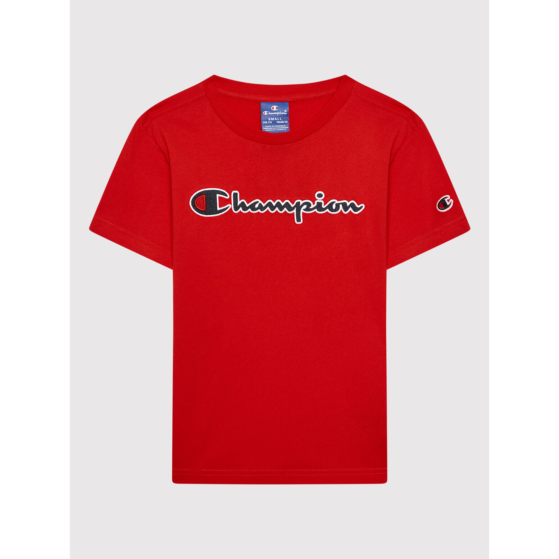 Champion Тишърт Logo 305770 Червен Regular Fit - Pepit.bg