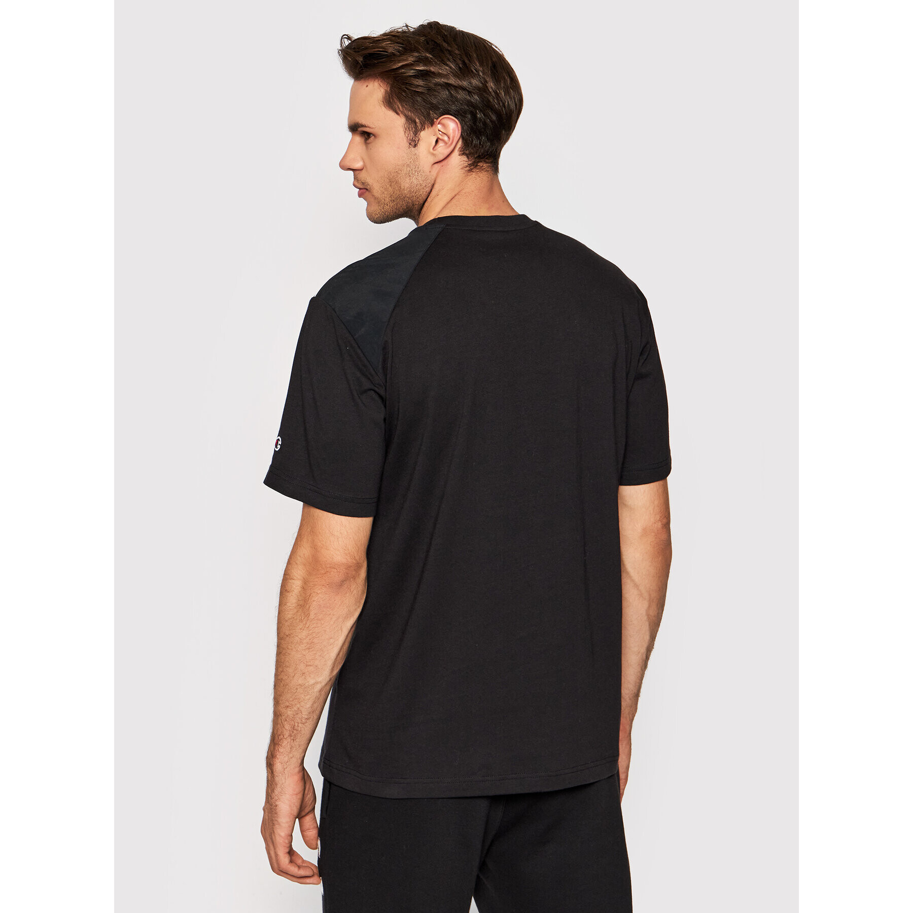 Champion Тишърт Patchwork 216558 Черен Regular Fit - Pepit.bg