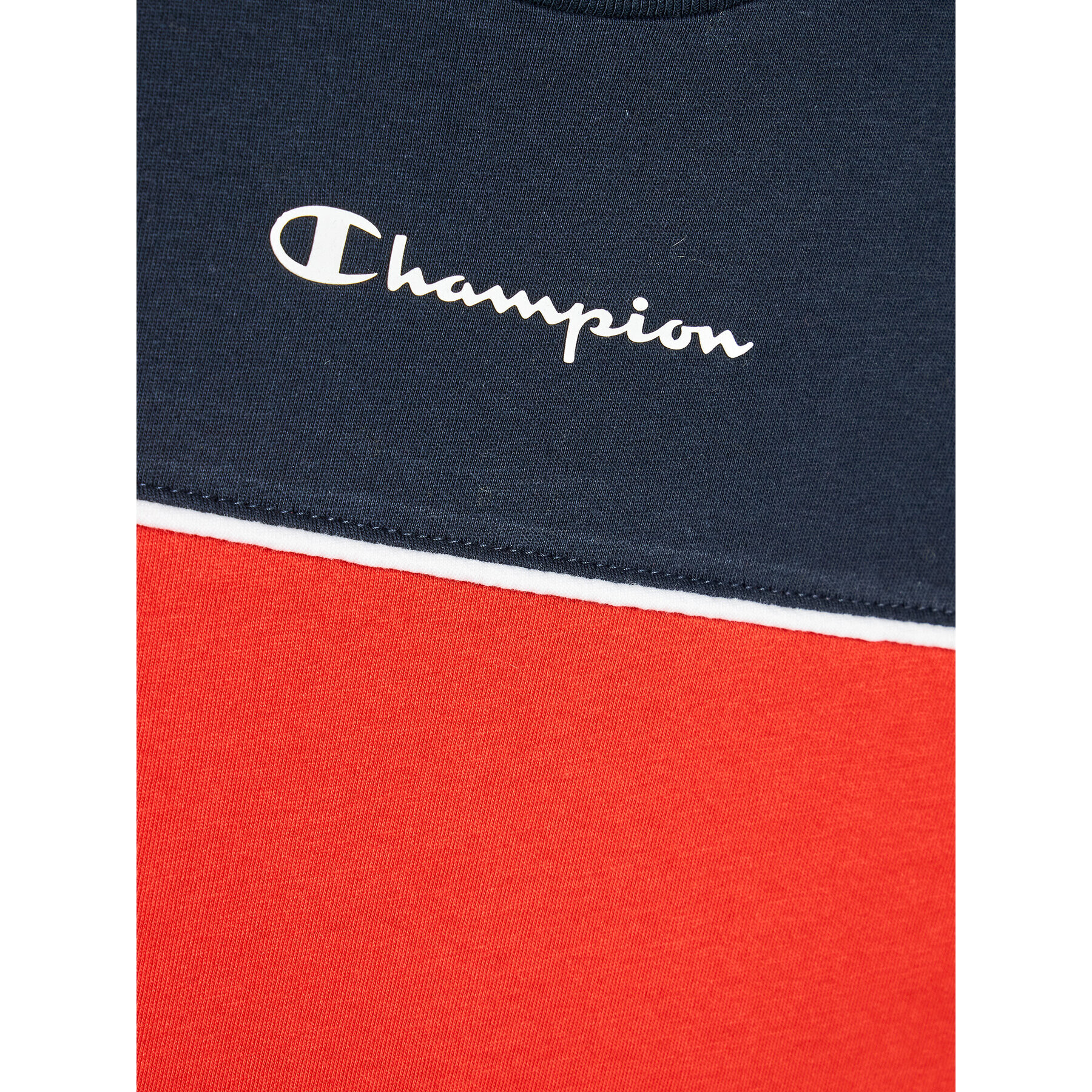 Champion Тишърт Piping Block 306148 Червен Regular Fit - Pepit.bg