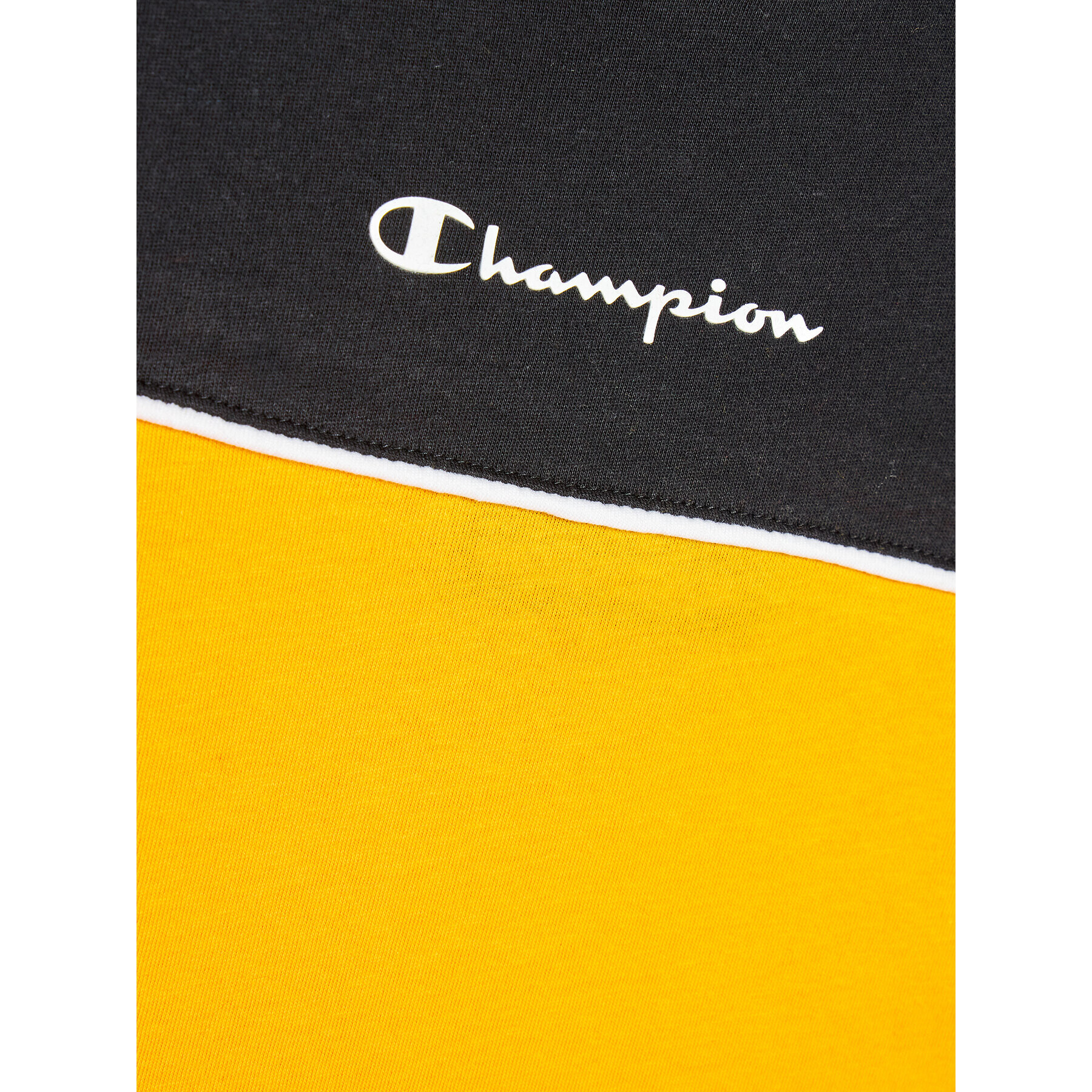 Champion Тишърт Piping Block 306148 Жълт Regular Fit - Pepit.bg