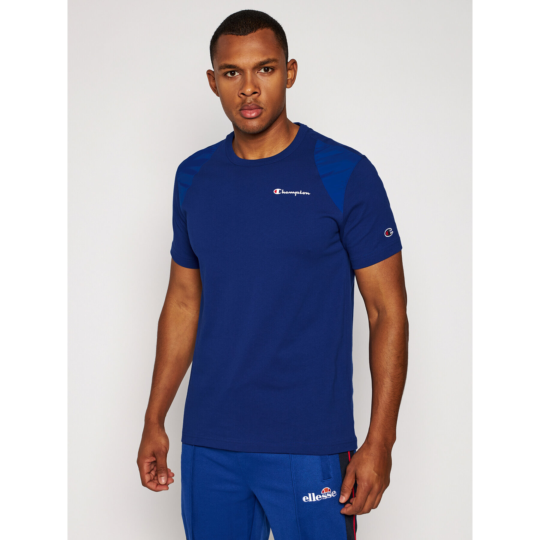 Champion Тишърт Rochester 214862 Син Comfort Fit - Pepit.bg