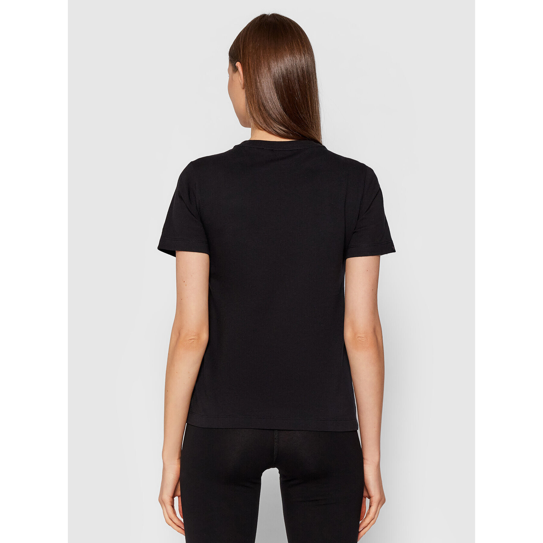 Champion Тишърт Script Logo 114472 Черен Regular Fit - Pepit.bg