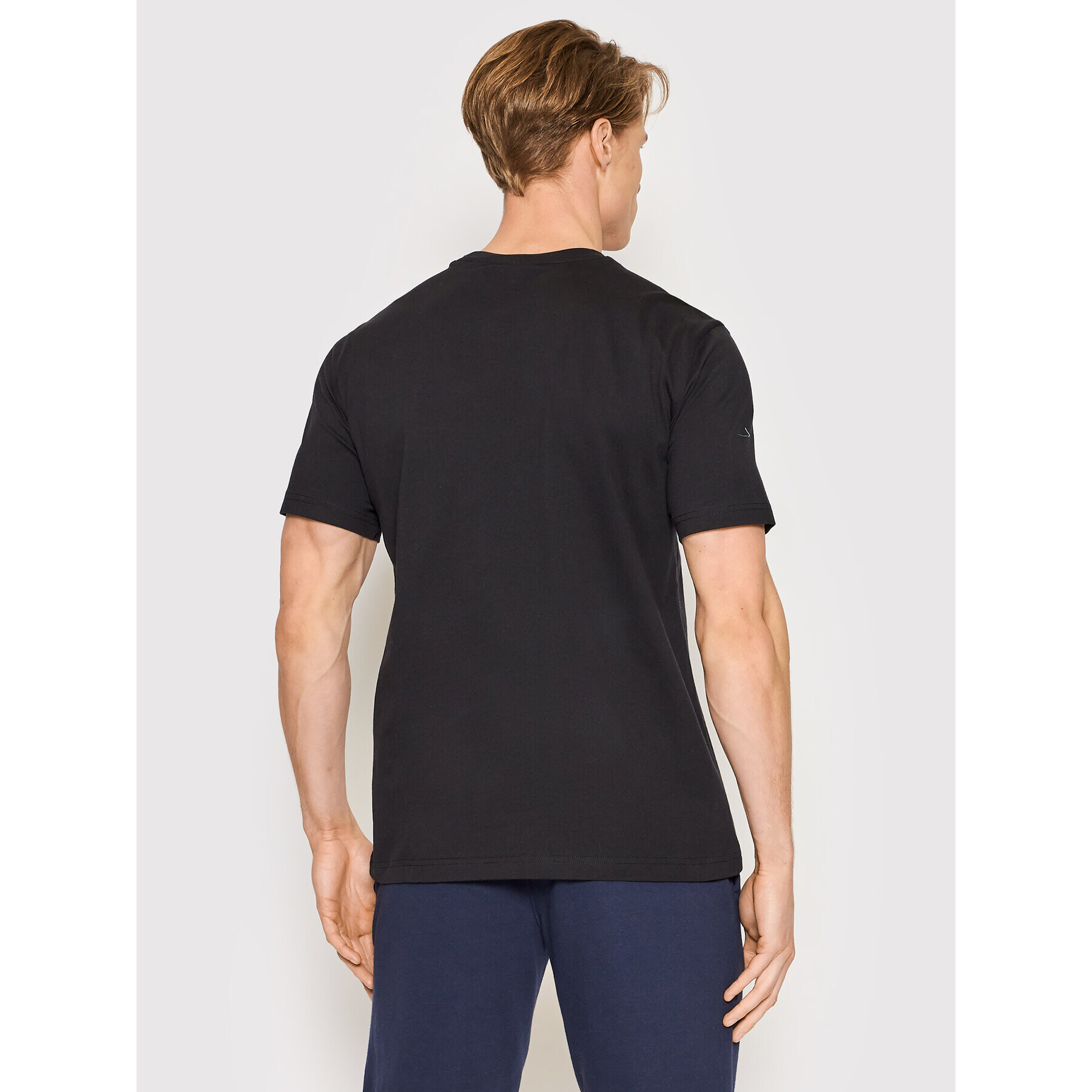 Champion Тишърт Script Logo 217814 Черен Regular Fit - Pepit.bg