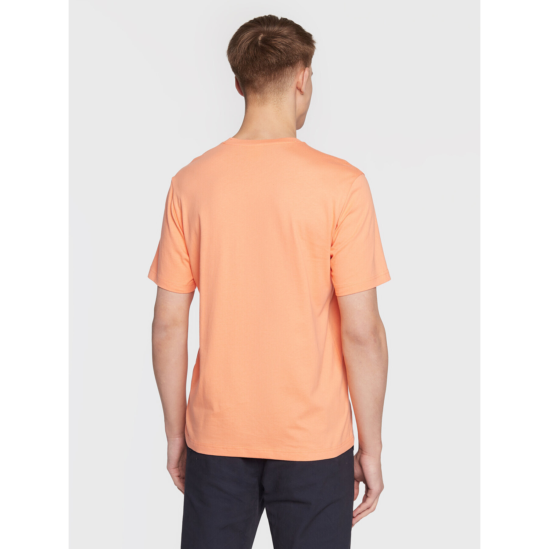 Champion Тишърт Script Logo Embroidery 218007 Оранжев Regular Fit - Pepit.bg