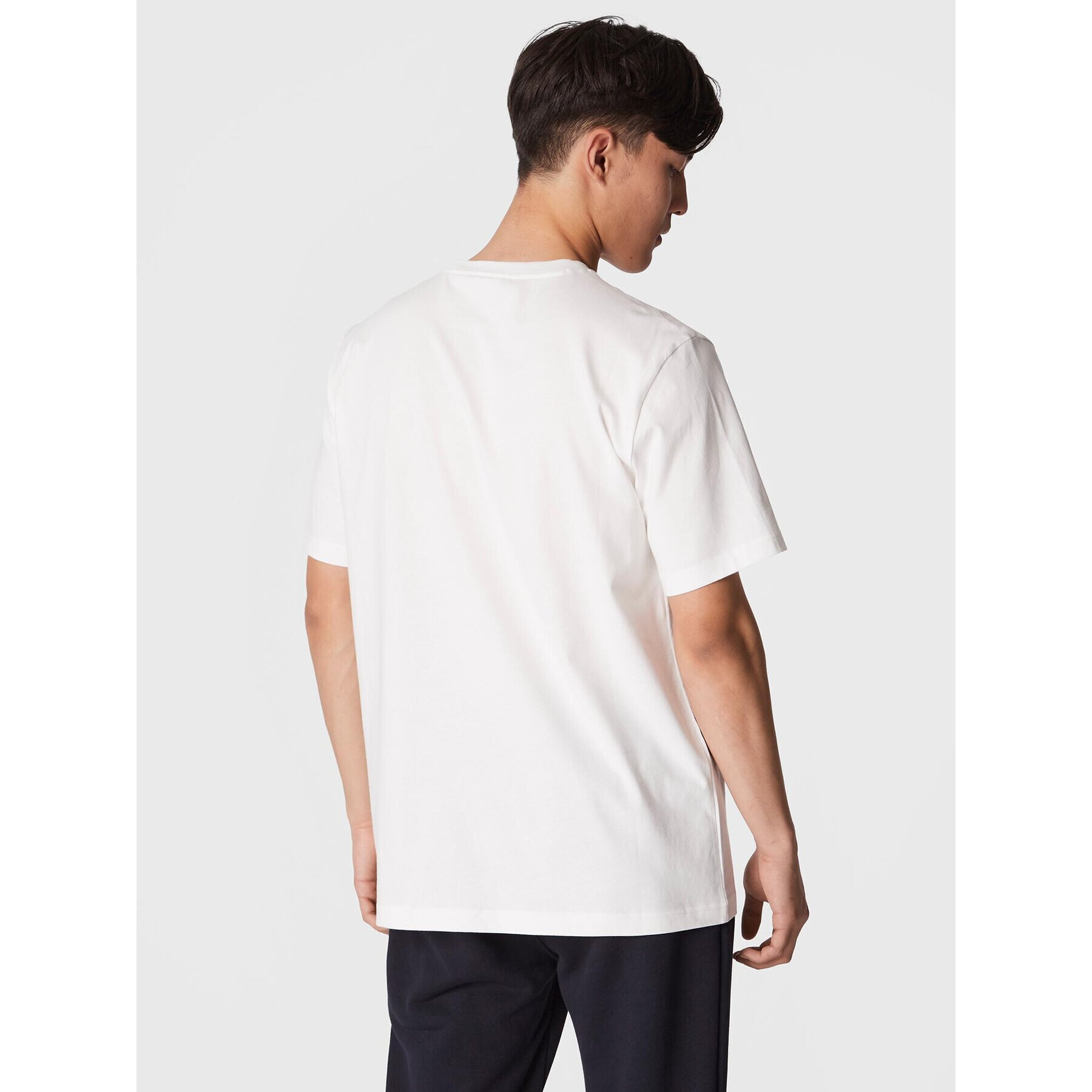 Champion Тишърт Script Logo Emroidery 218007 Бял Regular Fit - Pepit.bg