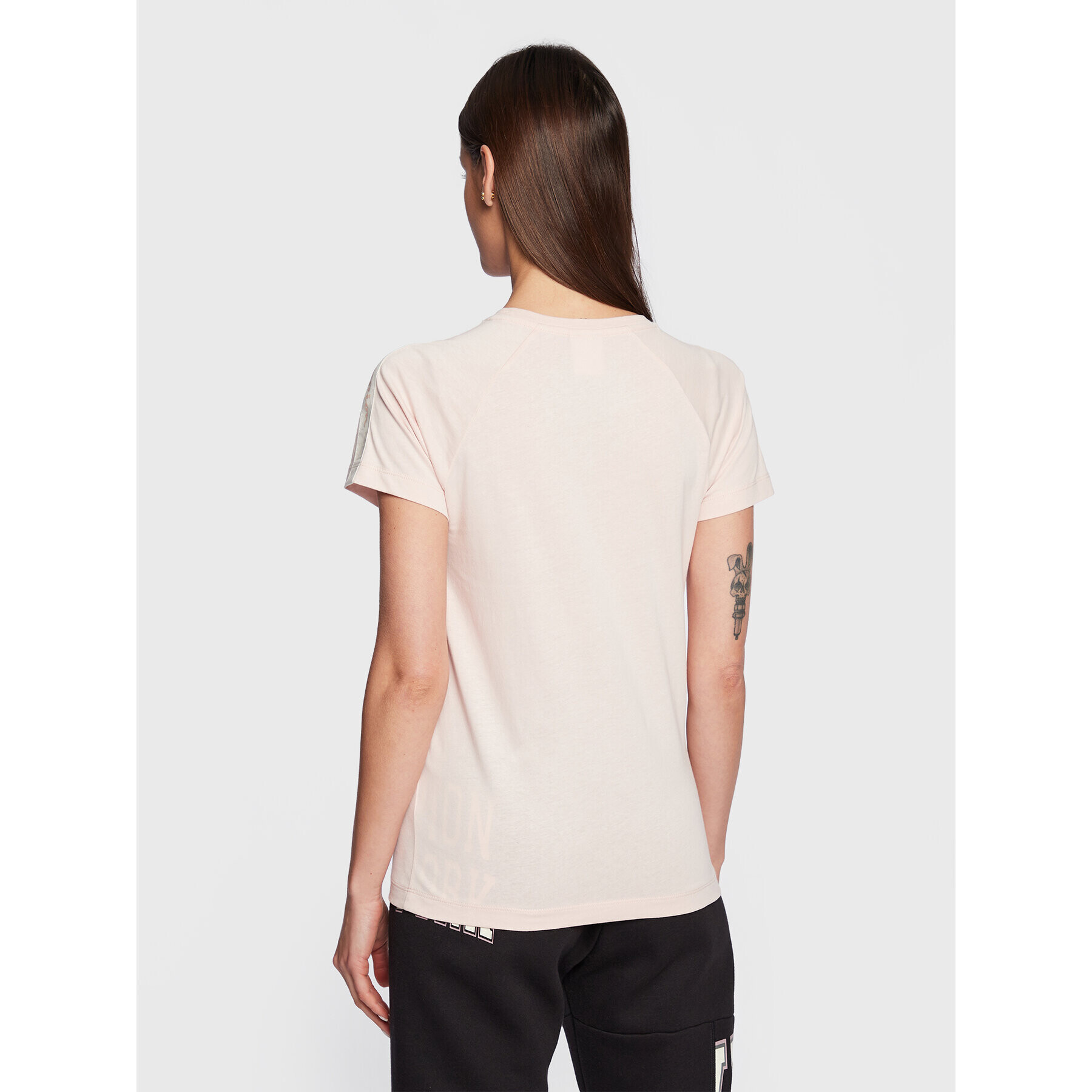 Champion Тишърт Side Tape 115578 Розов Regular Fit - Pepit.bg