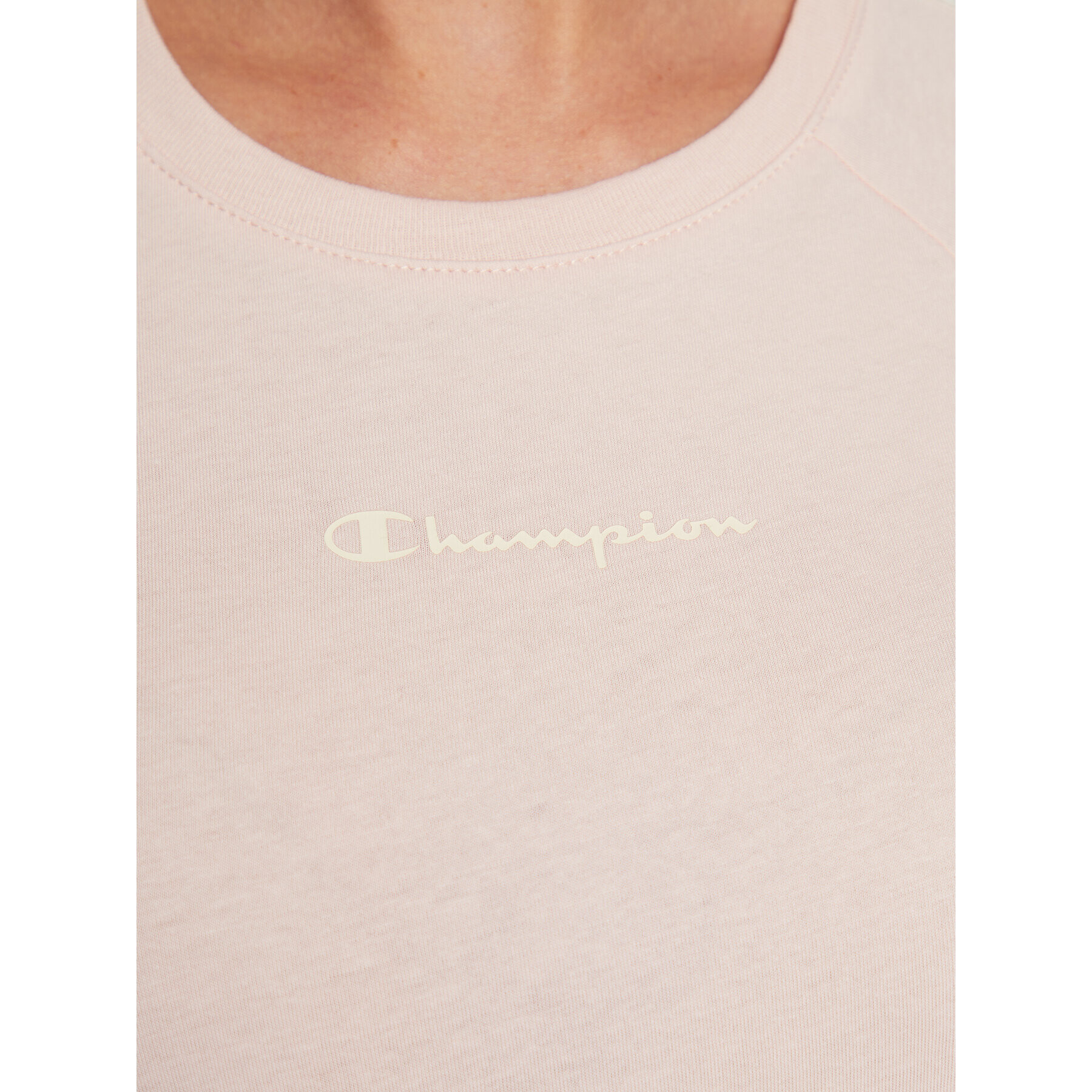 Champion Тишърт Side Tape 115578 Розов Regular Fit - Pepit.bg