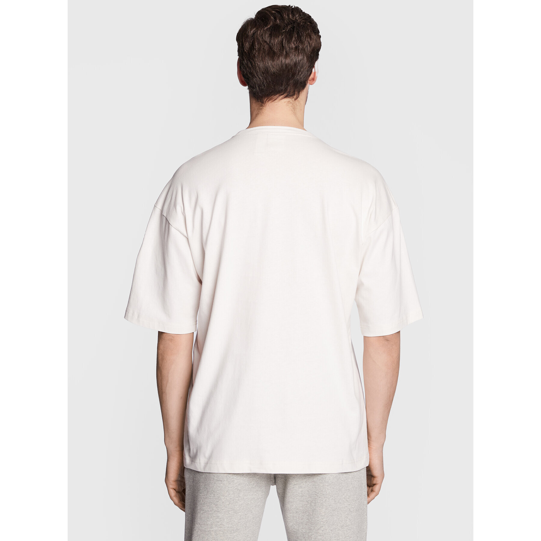 Champion Тишърт Small C Logo 216548 Бял Custom Fit - Pepit.bg