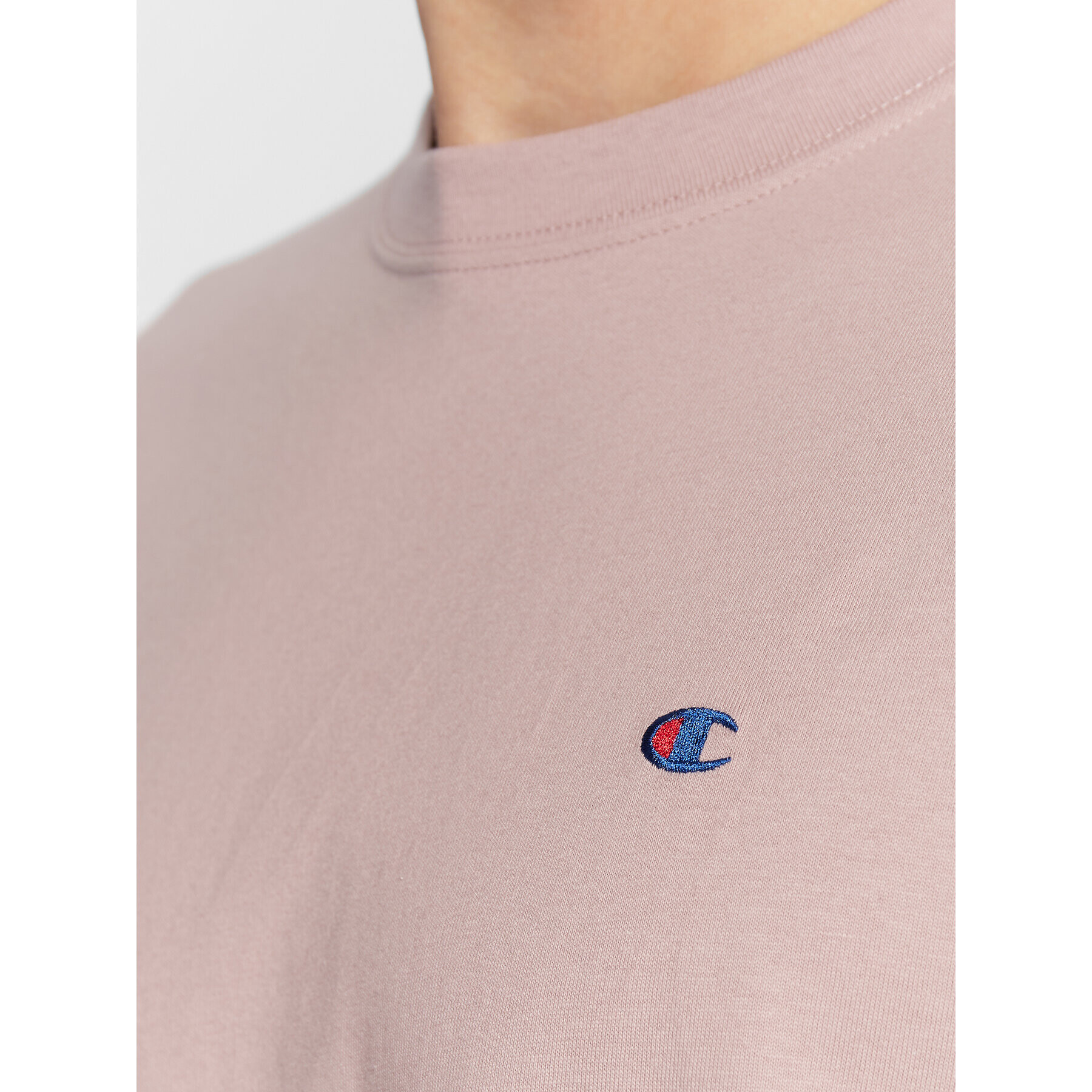 Champion Тишърт Small C Logo 216548 Розов Relaxed Fit - Pepit.bg