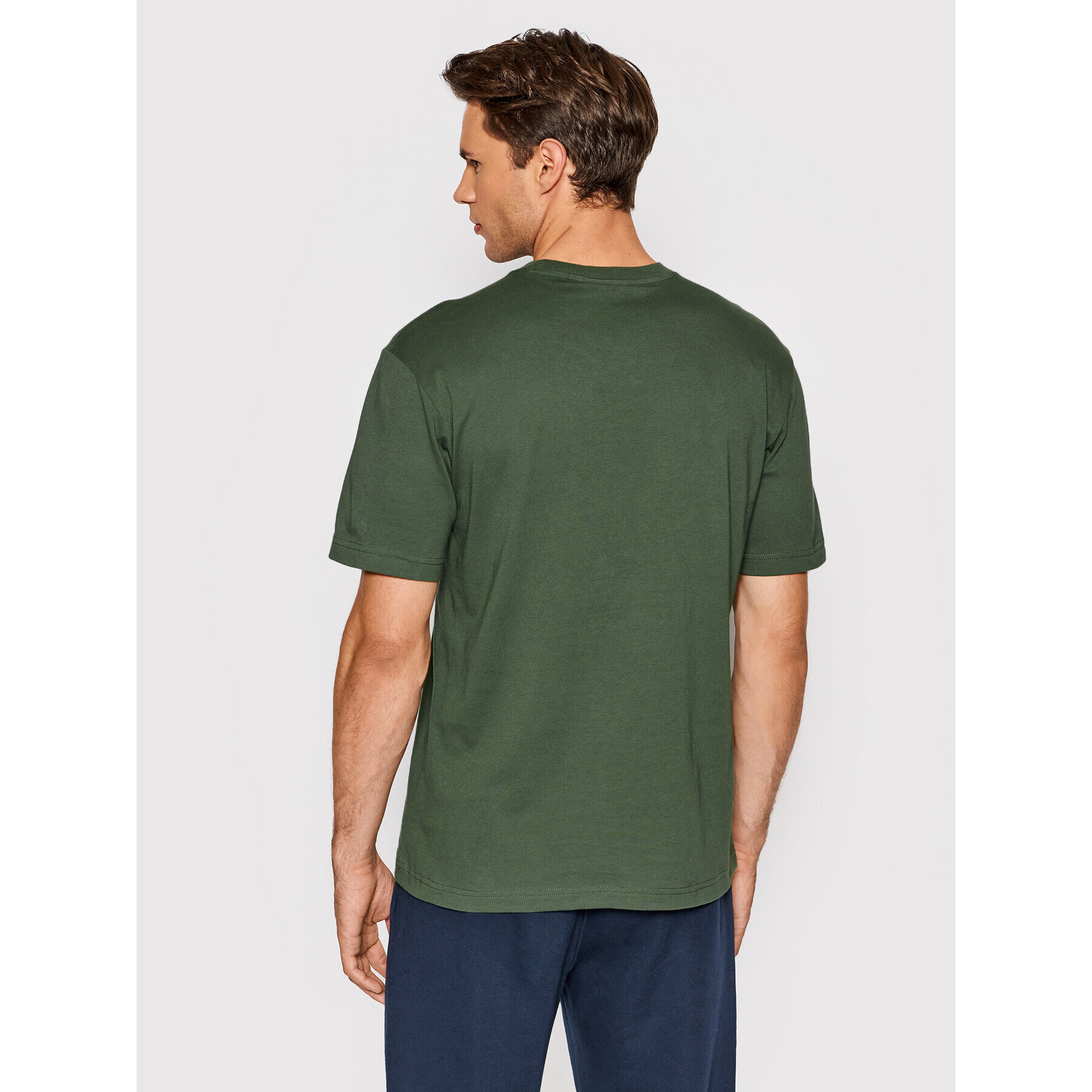 Champion Тишърт Small Script Logo 216480 Зелен Regular Fit - Pepit.bg