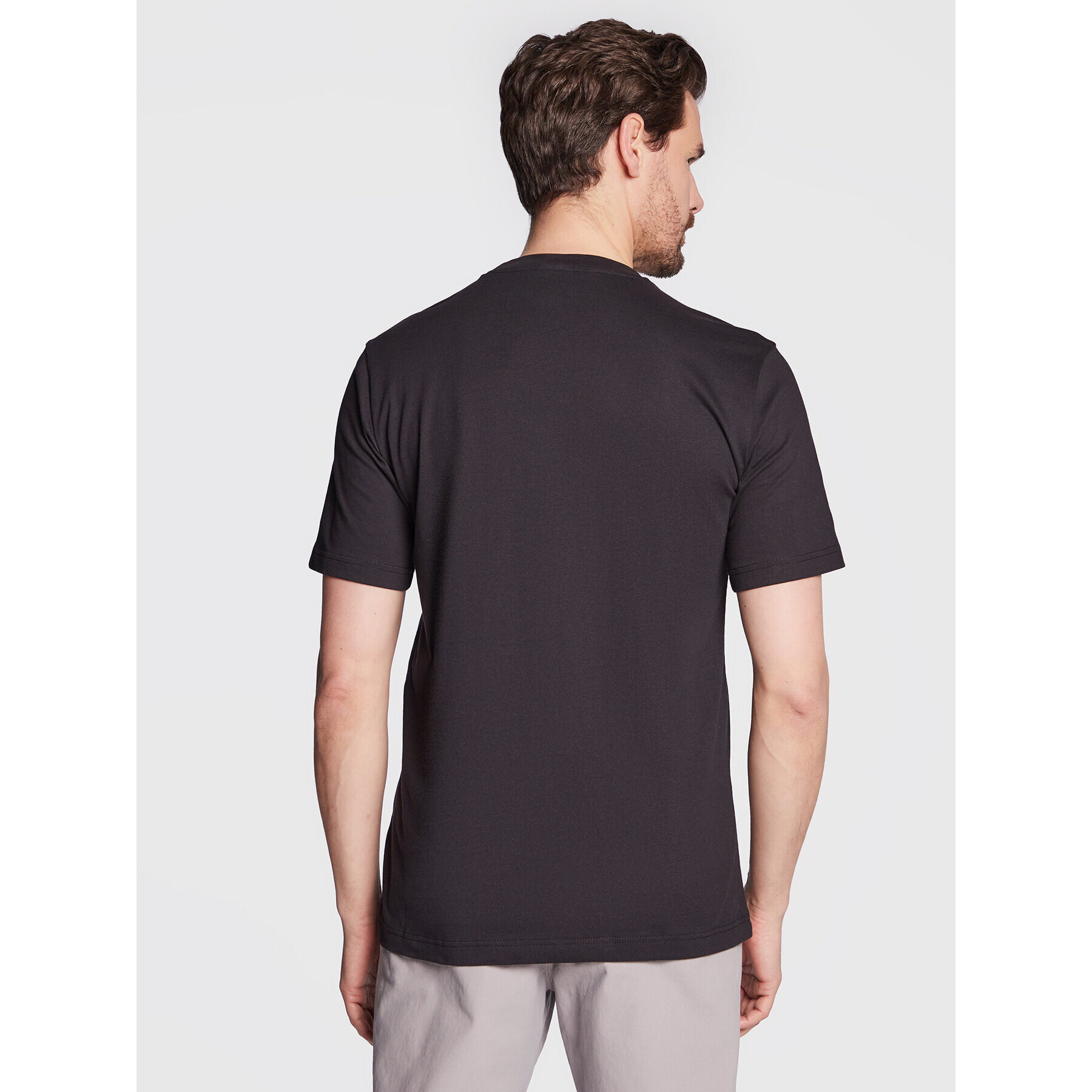 Champion Тишърт Small Script Logo Embroidery 218006 Черен Regular Fit - Pepit.bg