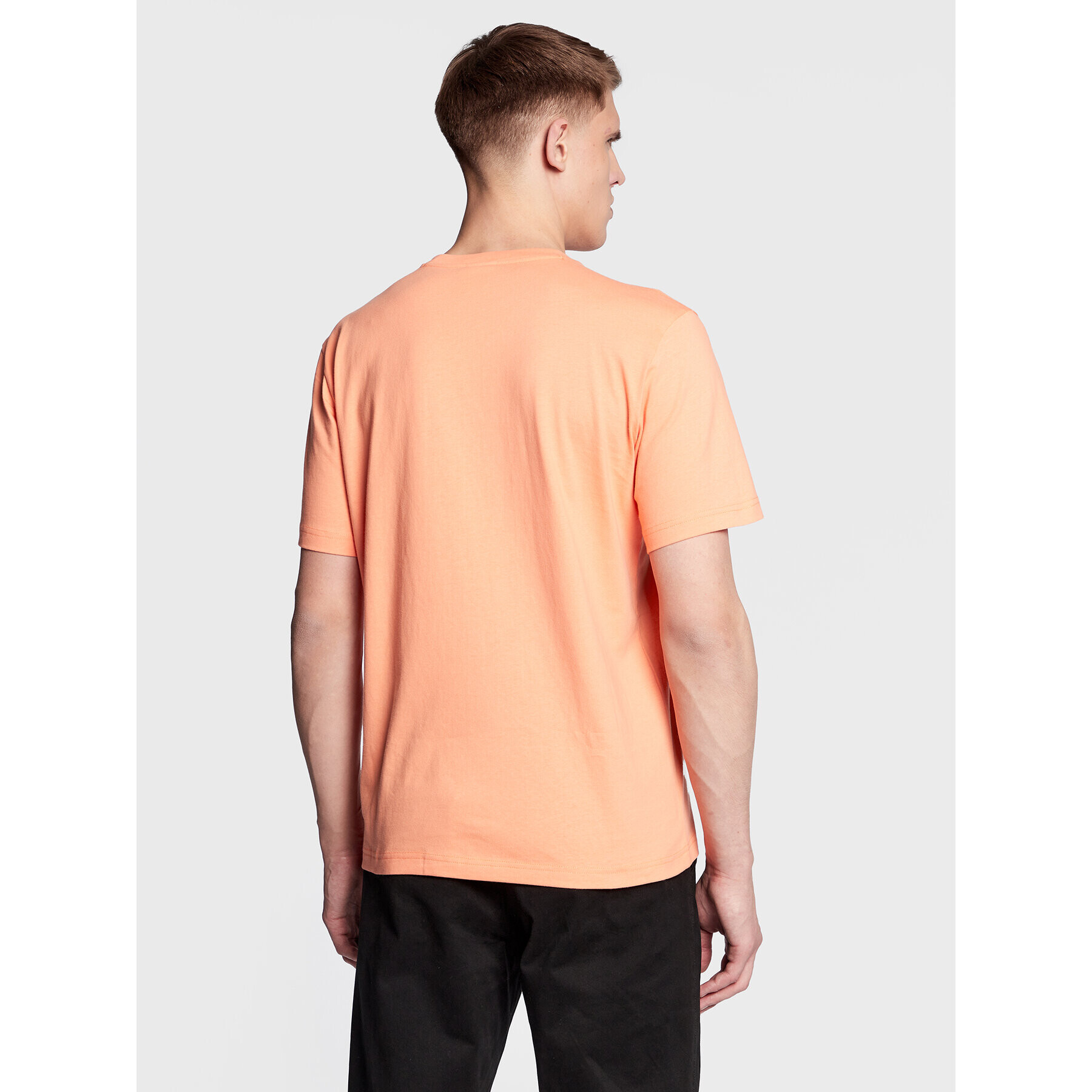 Champion Тишърт Small Script Logo Embroidery 218006 Оранжев Regular Fit - Pepit.bg