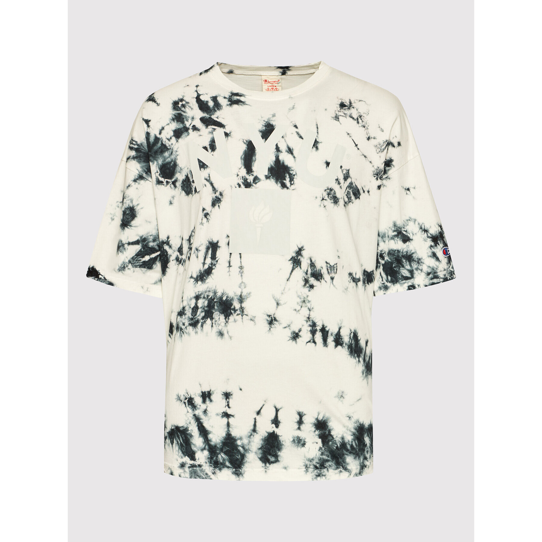 Champion Тишърт Tie Dye 216821 Бял Regular Fit - Pepit.bg