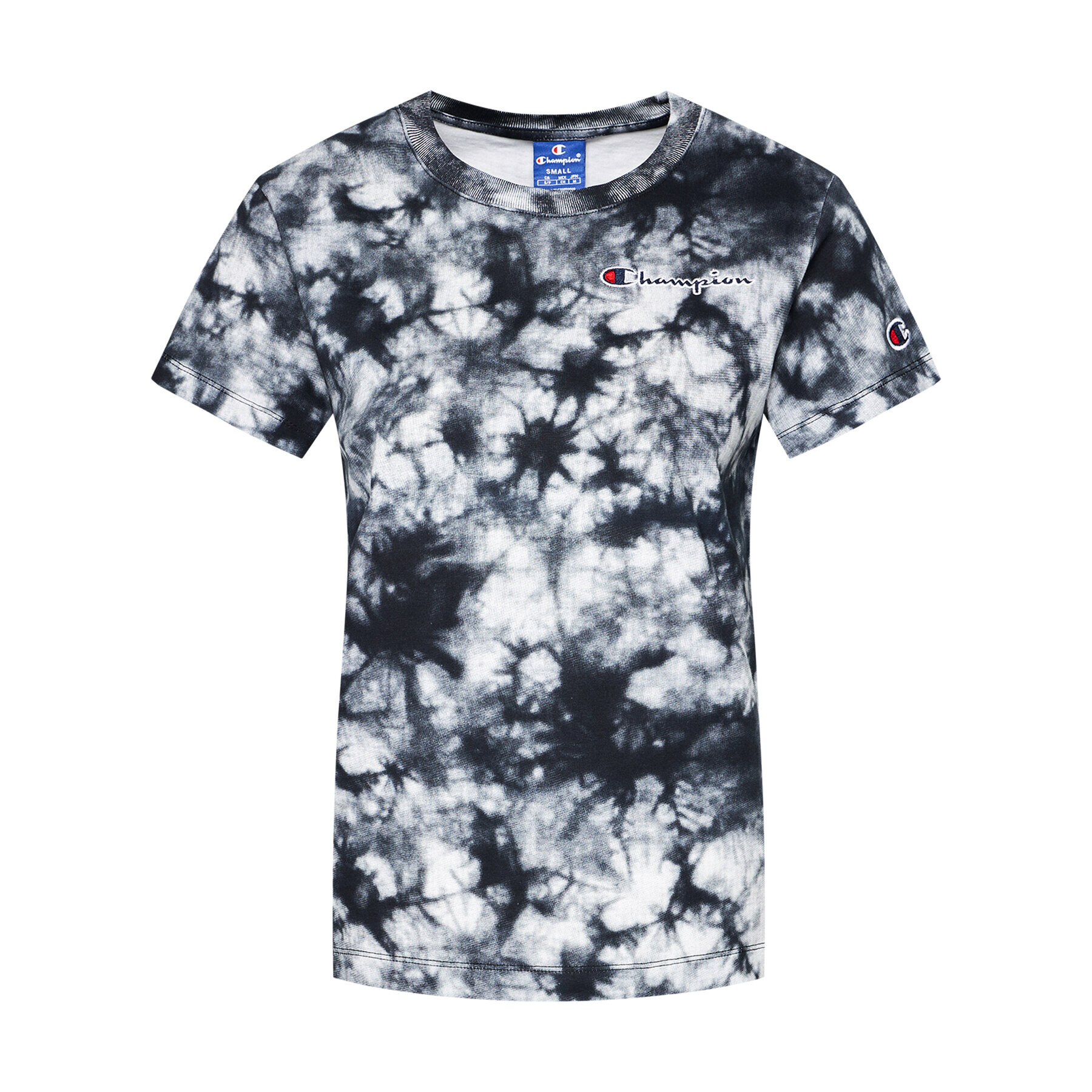 Champion Тишърт Tie Dye Digital Print 113939 Черен Custom Fit - Pepit.bg