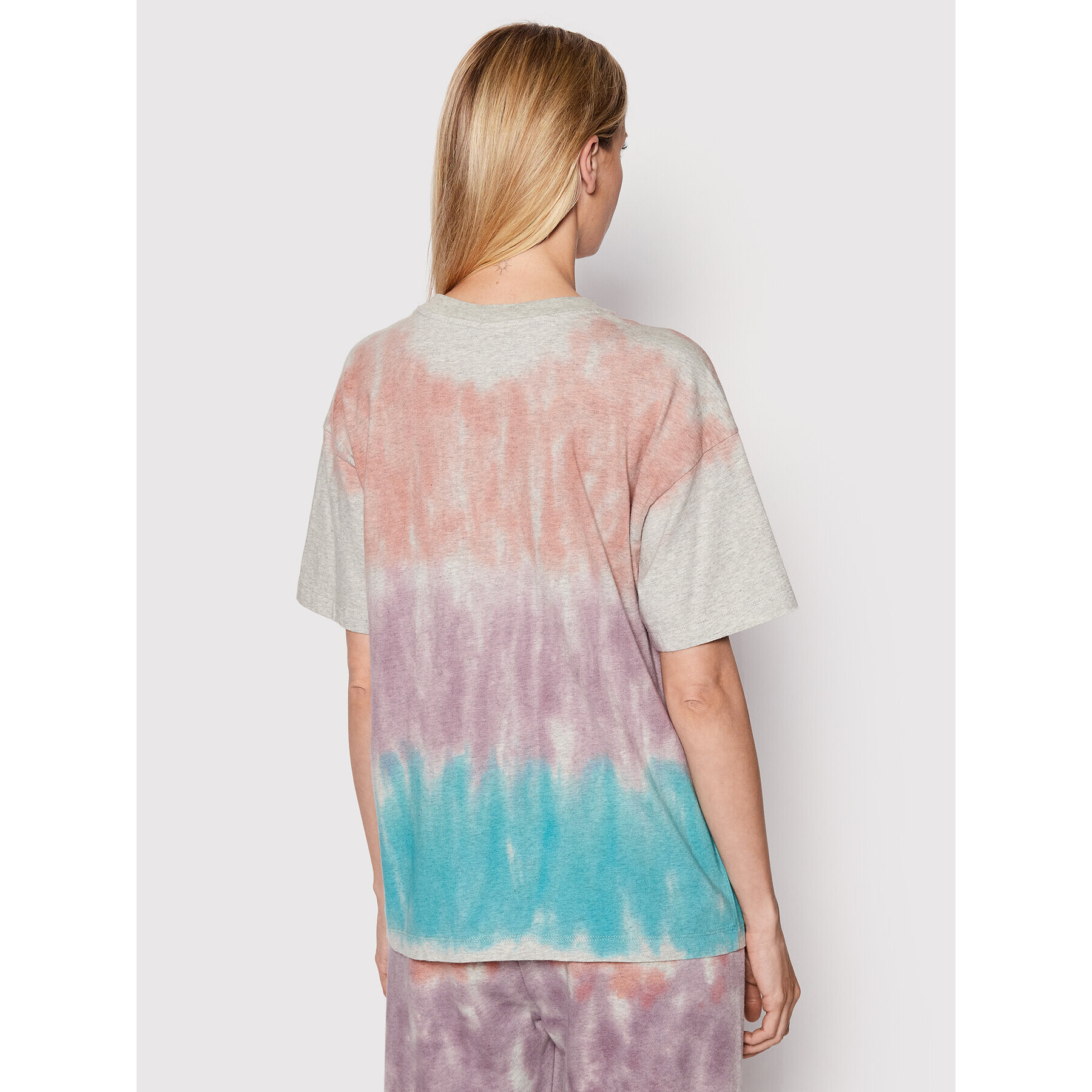 Champion Тишърт Tie-Dye University Logo 115226 Цветен Boxy Fit - Pepit.bg