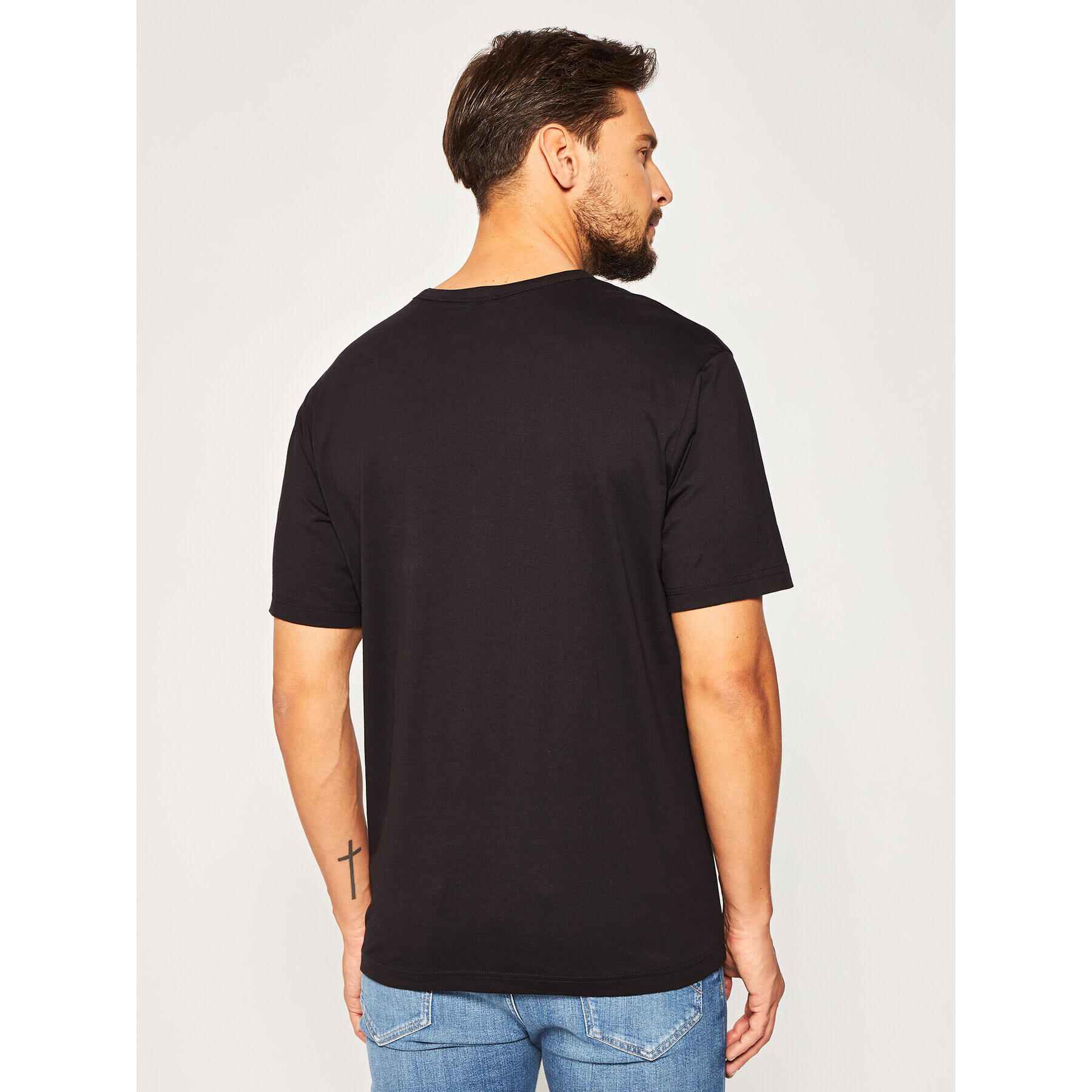 Champion Тишърт Triple Script 214330 Черен Regular Fit - Pepit.bg