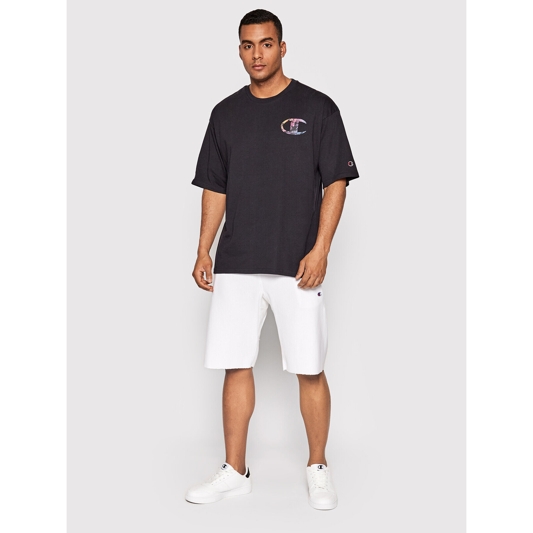 Champion Тишърт Tropical Rave 217270 Черен Custom Fit - Pepit.bg