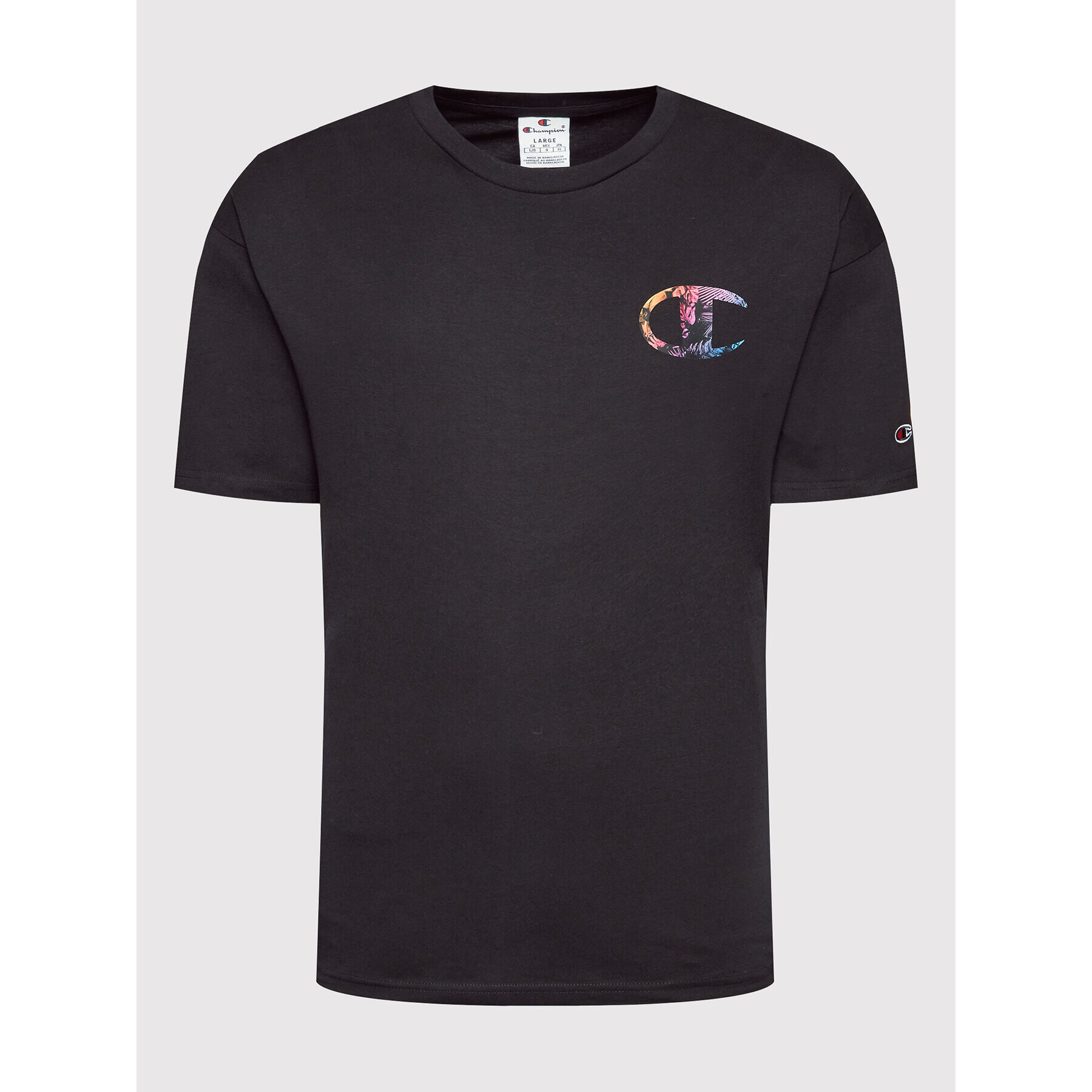 Champion Тишърт Tropical Rave 217270 Черен Custom Fit - Pepit.bg