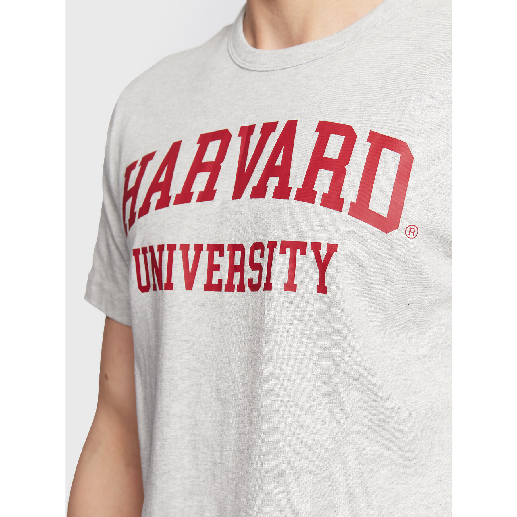 Champion Тишърт University Logo 218351 Сив Regular Fit - Pepit.bg